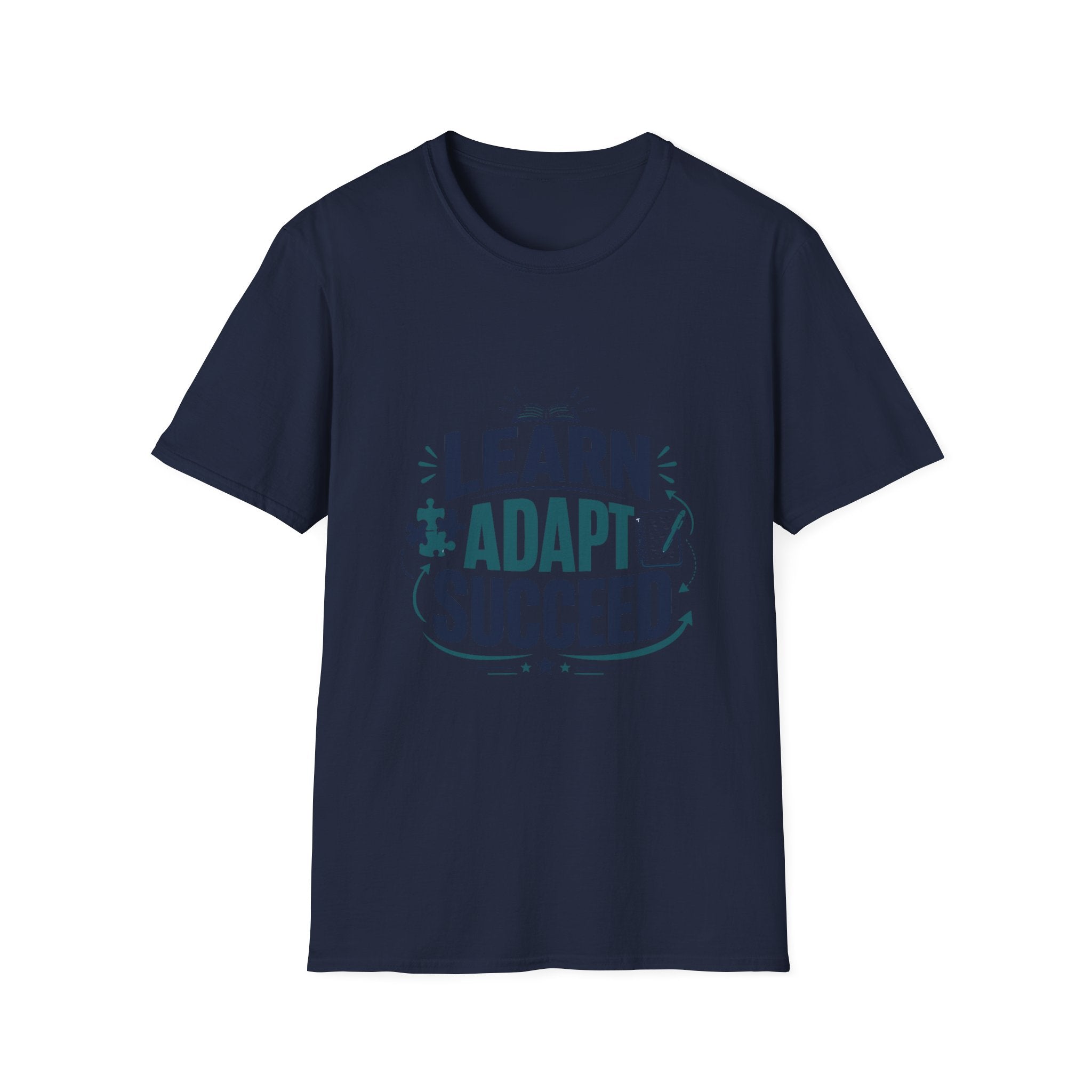 Learn Adapt Succeed T-Shirt — Motivational Education Graphic Tee