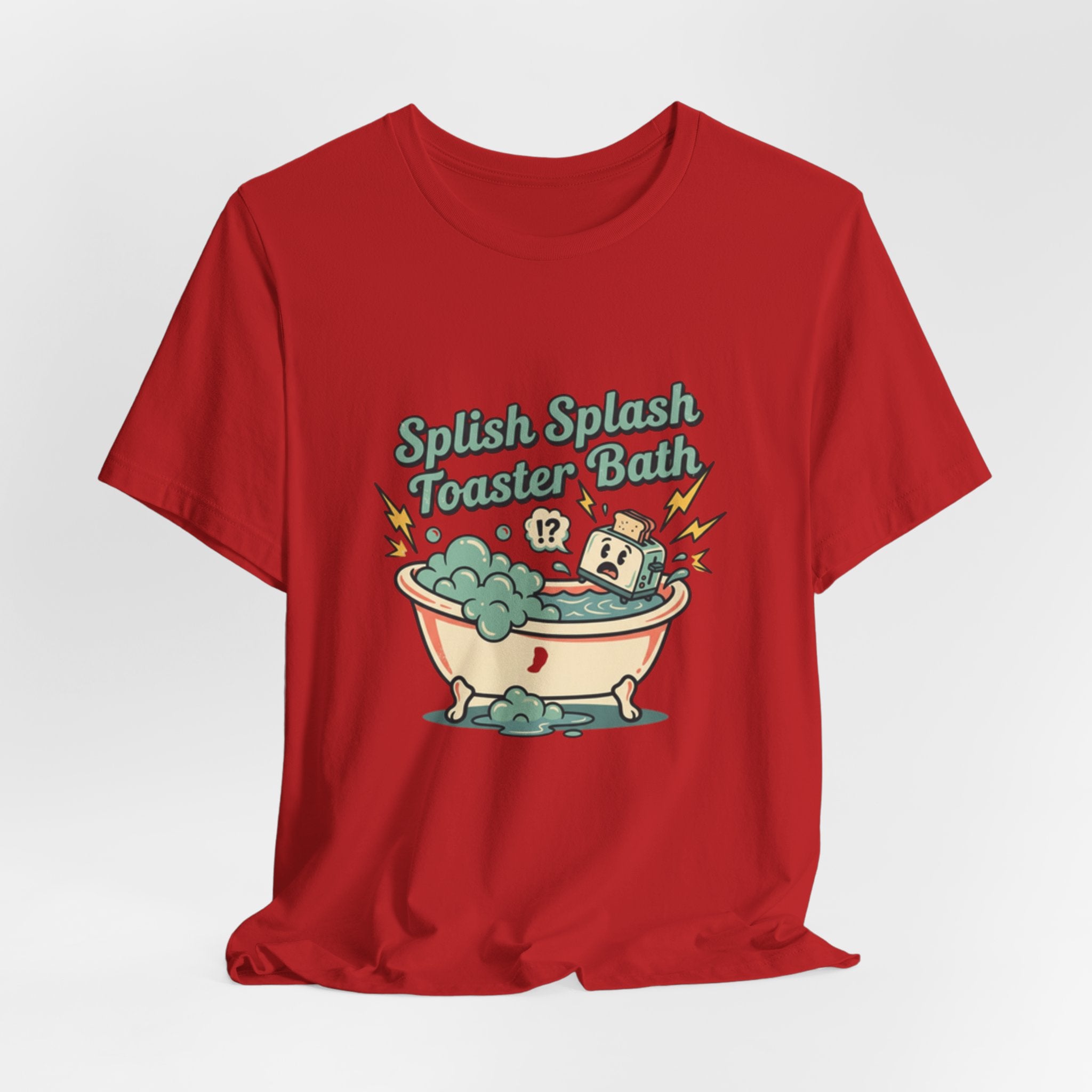 Toaster Bath Graphic Tee — Cute Kawaii Sink or Swim Cartoon Shirt