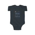 Baby Bodysuit – "Eat Sleep Repeat" Newborn Onesie (Neutral Nighttime Design)