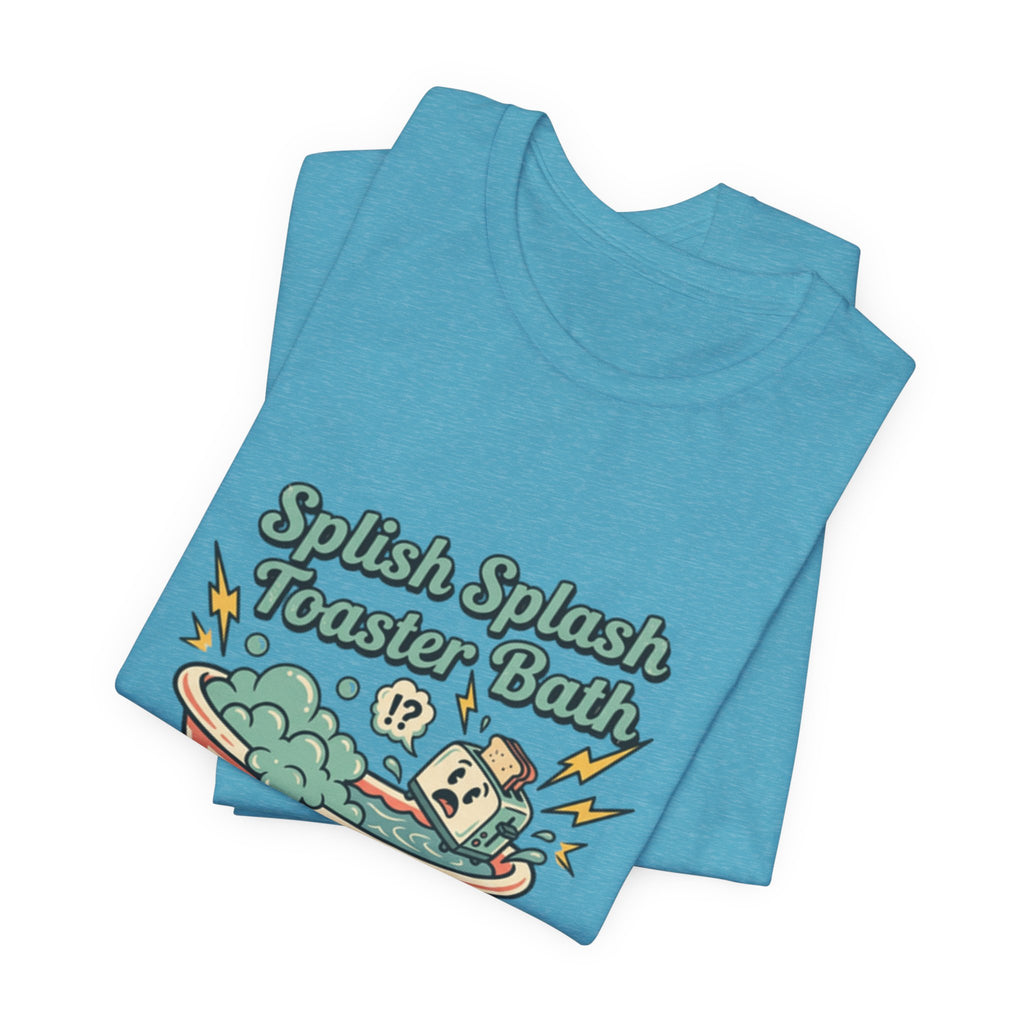 Toaster Bath Graphic Tee — Cute Kawaii Sink or Swim Cartoon Shirt