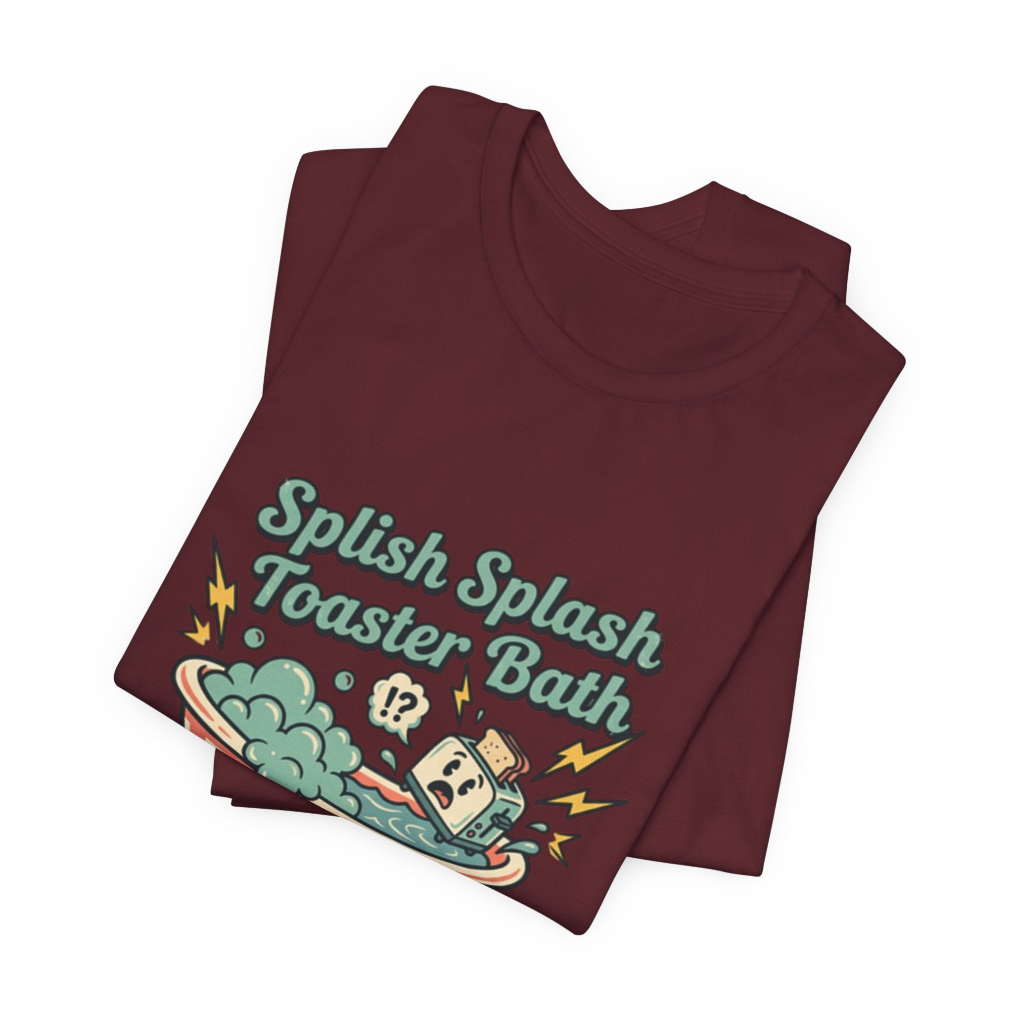 Toaster Bath Graphic Tee — Cute Kawaii Sink or Swim Cartoon Shirt