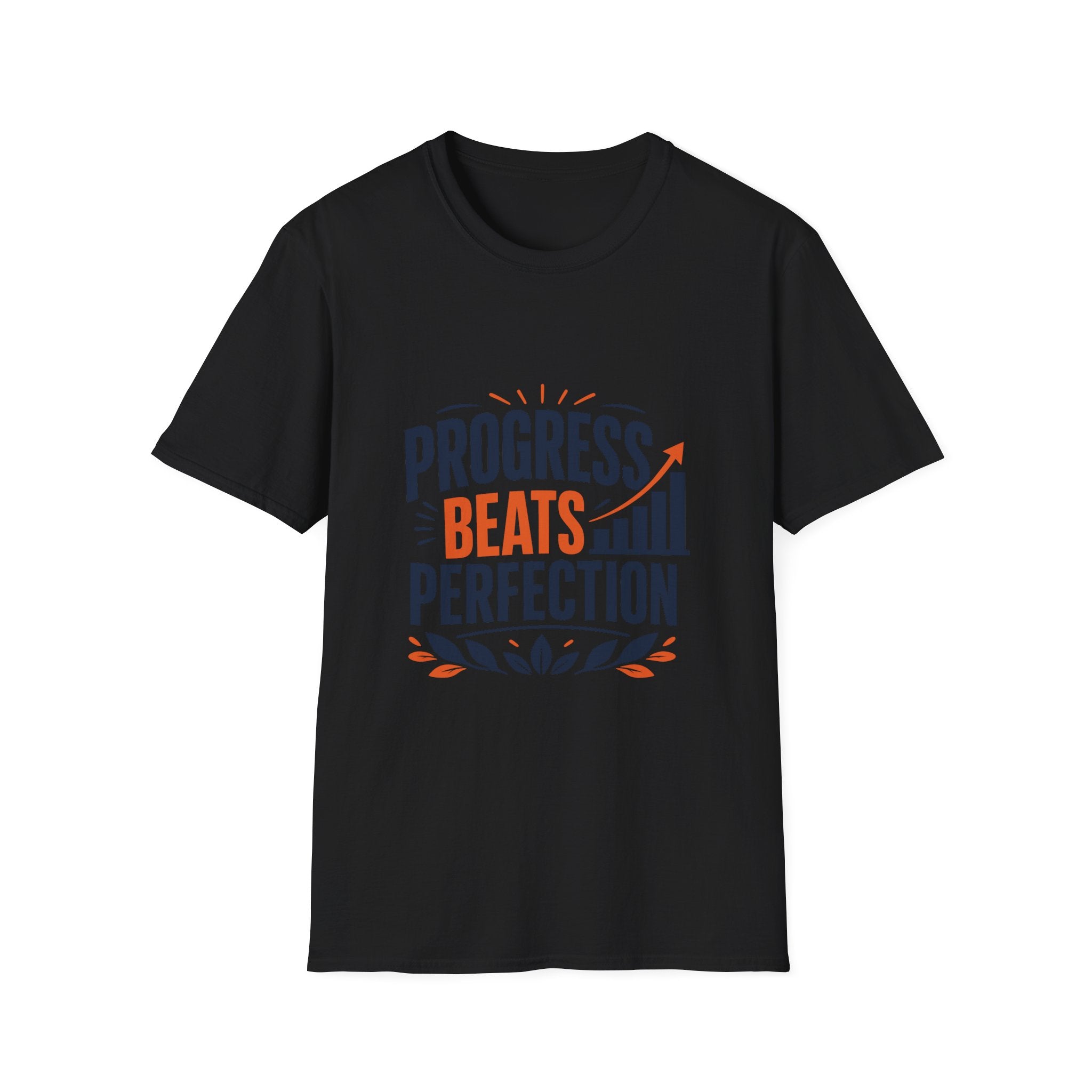 Progress Beats Perfection T-Shirt — Motivational Fitness & Growth Tee