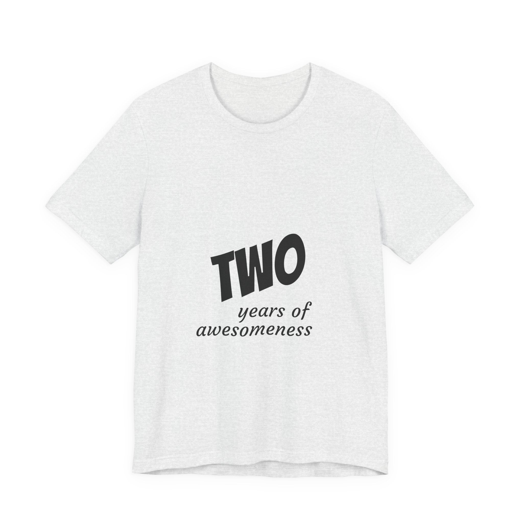 Toddler 2nd Birthday T-Shirt - "Two Years of Awesomeness" Celebration Tee