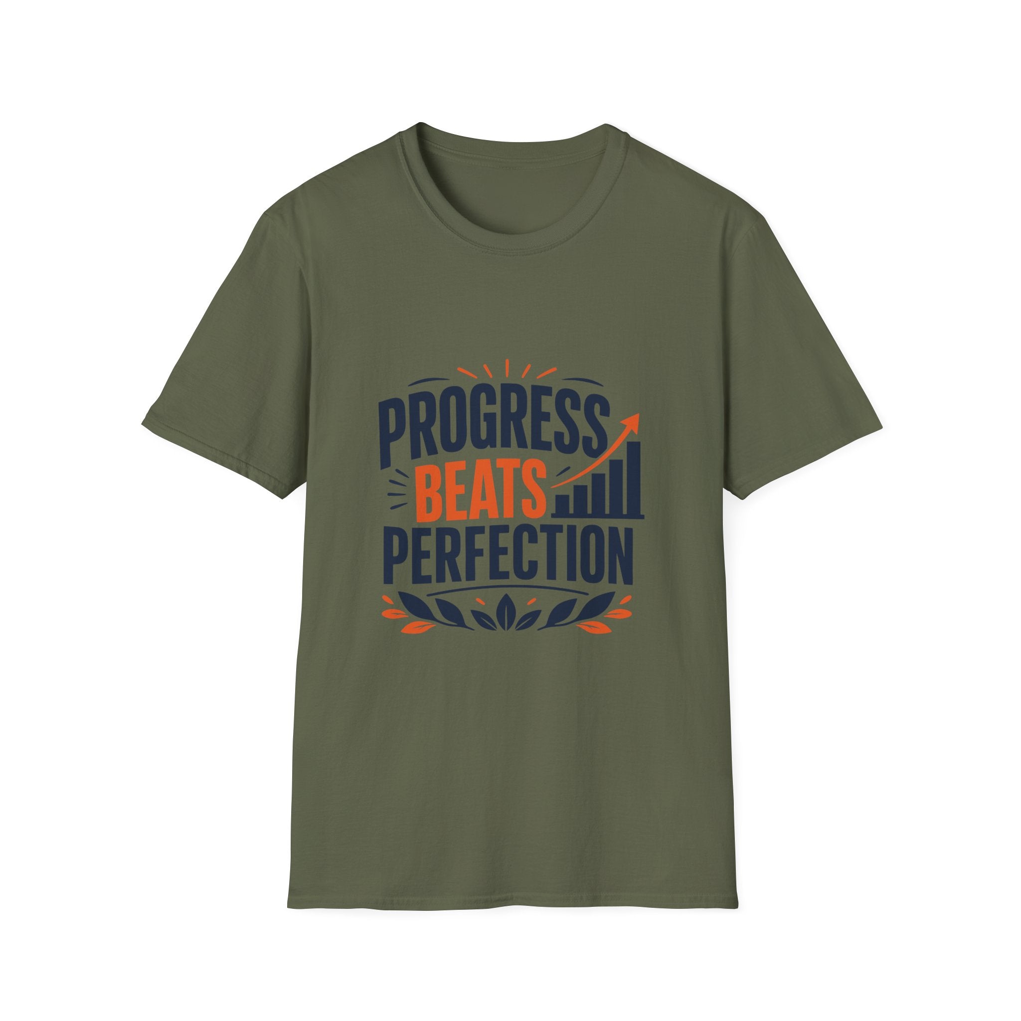 Progress Beats Perfection T-Shirt — Motivational Fitness & Growth Tee