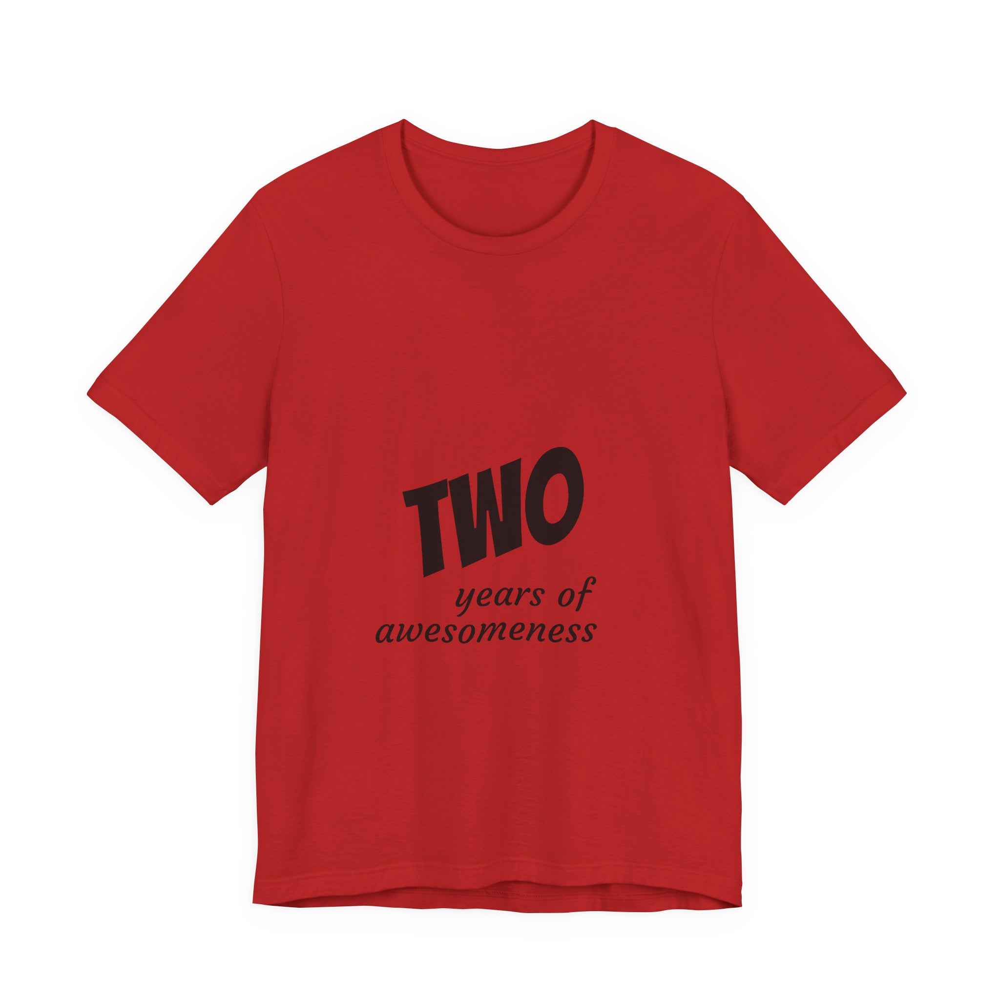 Toddler 2nd Birthday T-Shirt - "Two Years of Awesomeness" Celebration Tee