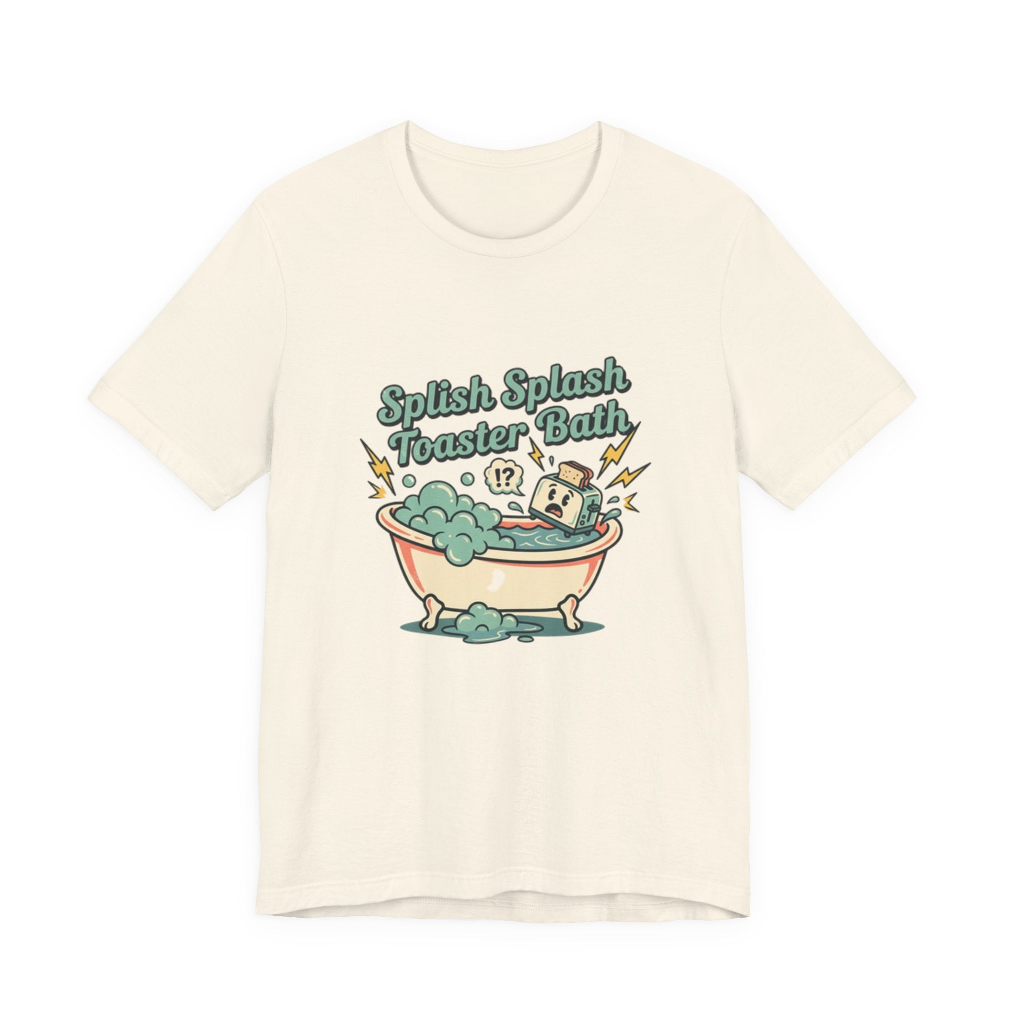Toaster Bath Graphic Tee — Cute Kawaii Sink or Swim Cartoon Shirt