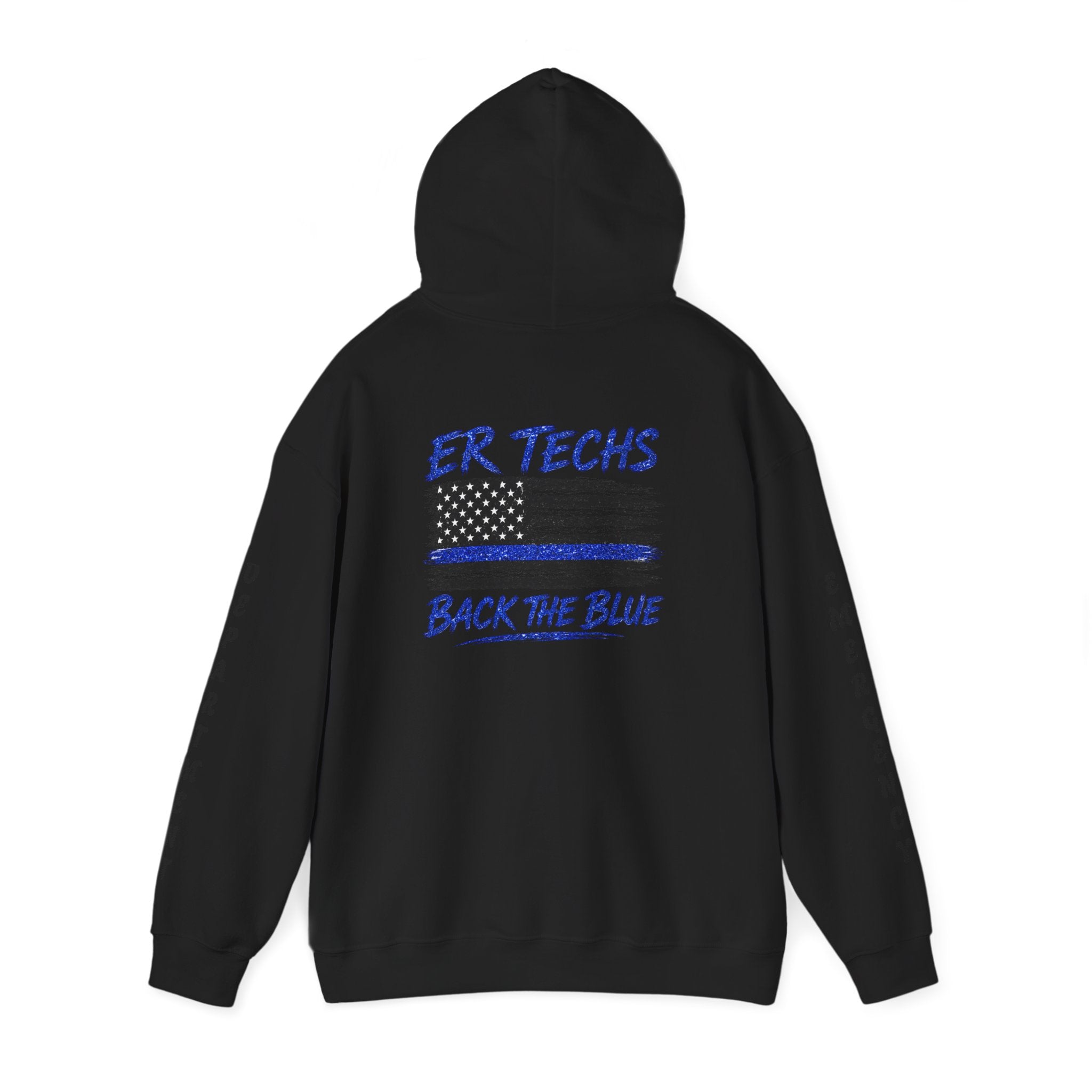 ER Techs Back the Blue Hoodie