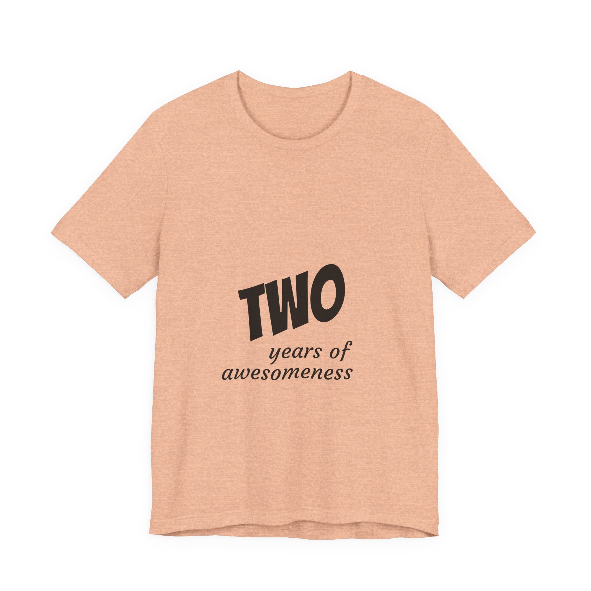 Toddler 2nd Birthday T-Shirt - "Two Years of Awesomeness" Celebration Tee