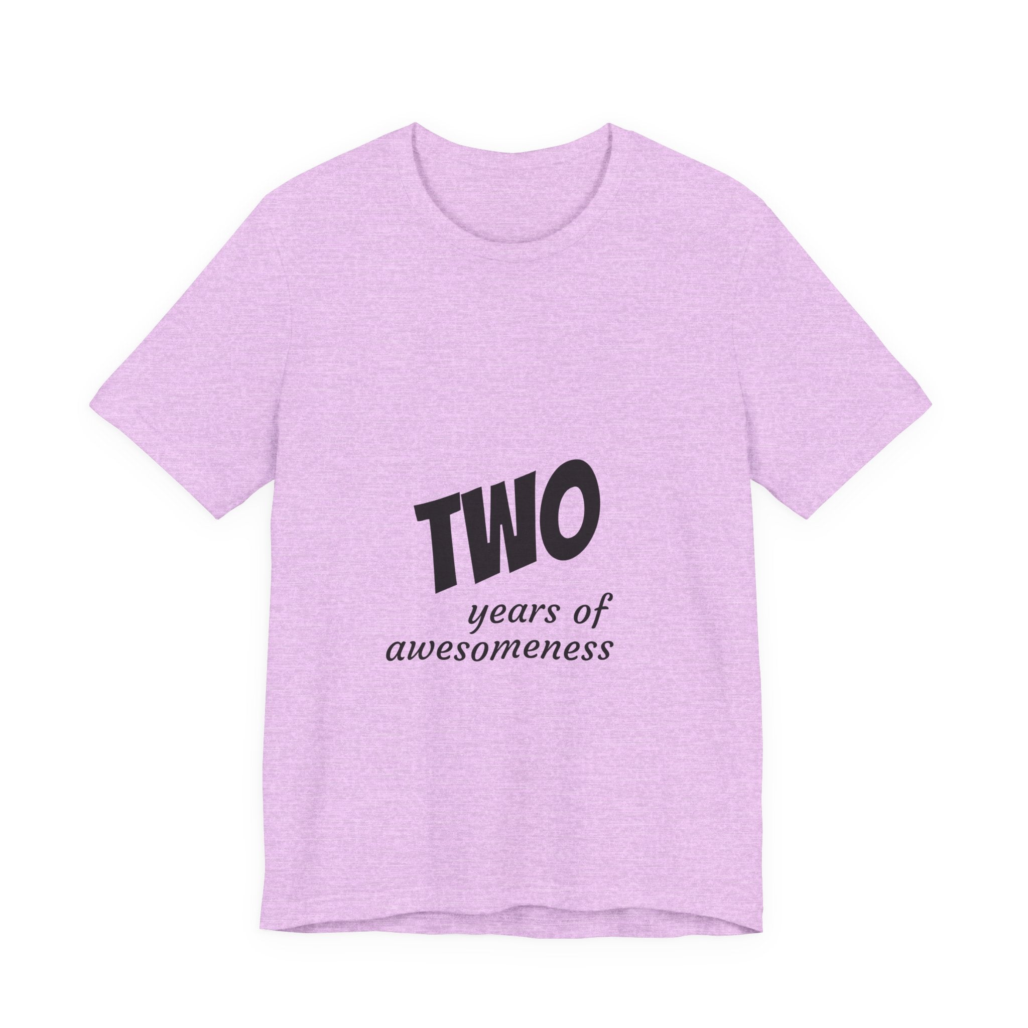 Toddler 2nd Birthday T-Shirt - "Two Years of Awesomeness" Celebration Tee