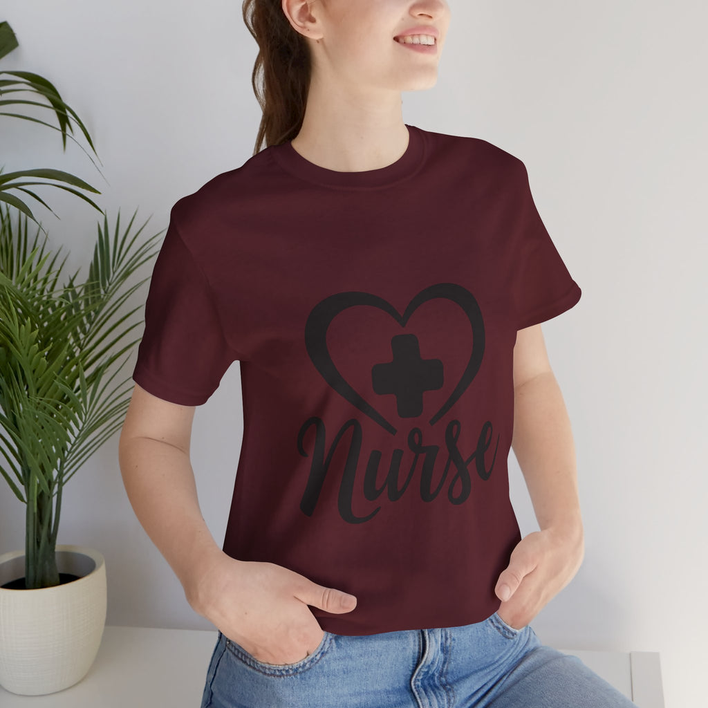 Nurse Heart Cross T-Shirt — Inspirational Nurse Tee