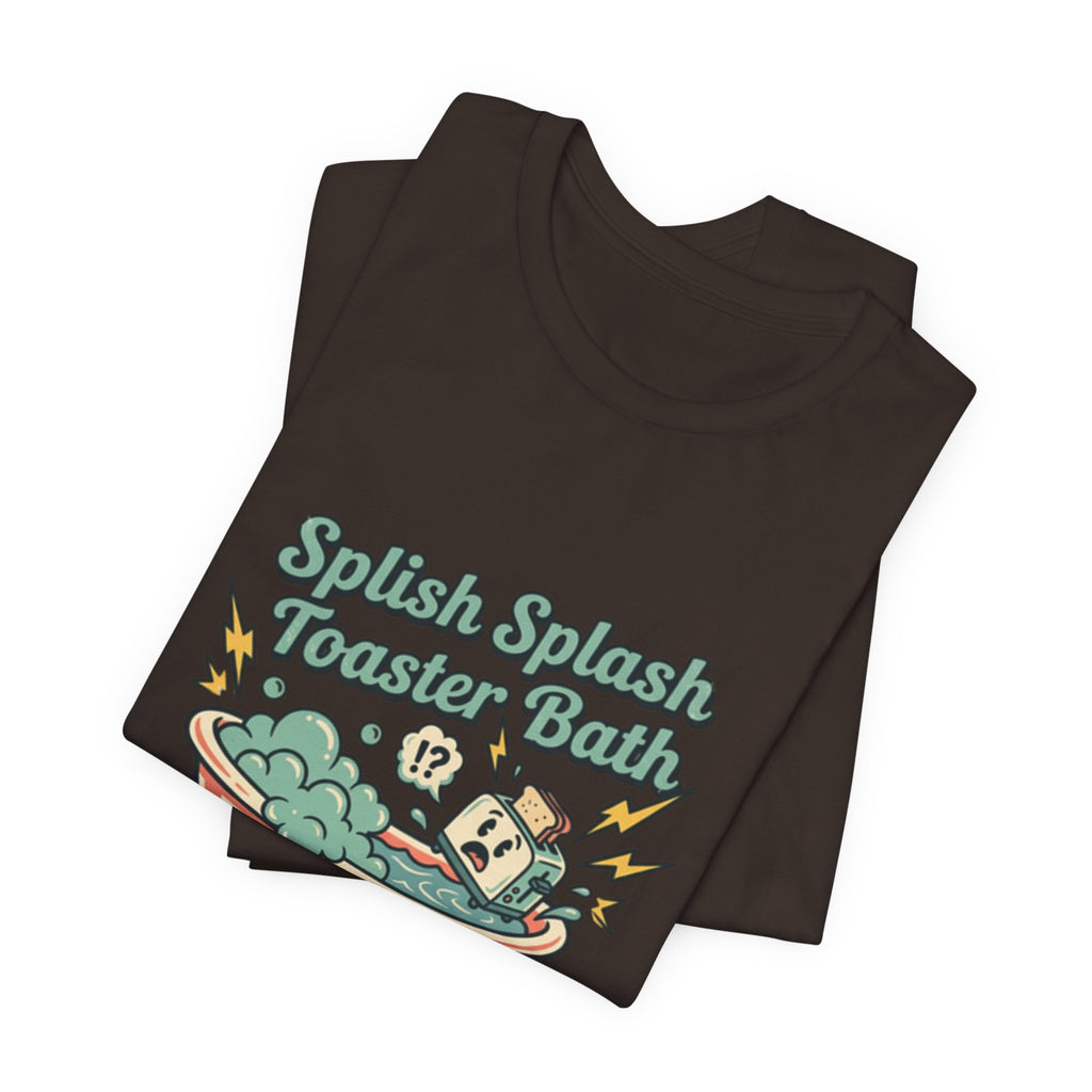 Toaster Bath Graphic Tee — Cute Kawaii Sink or Swim Cartoon Shirt