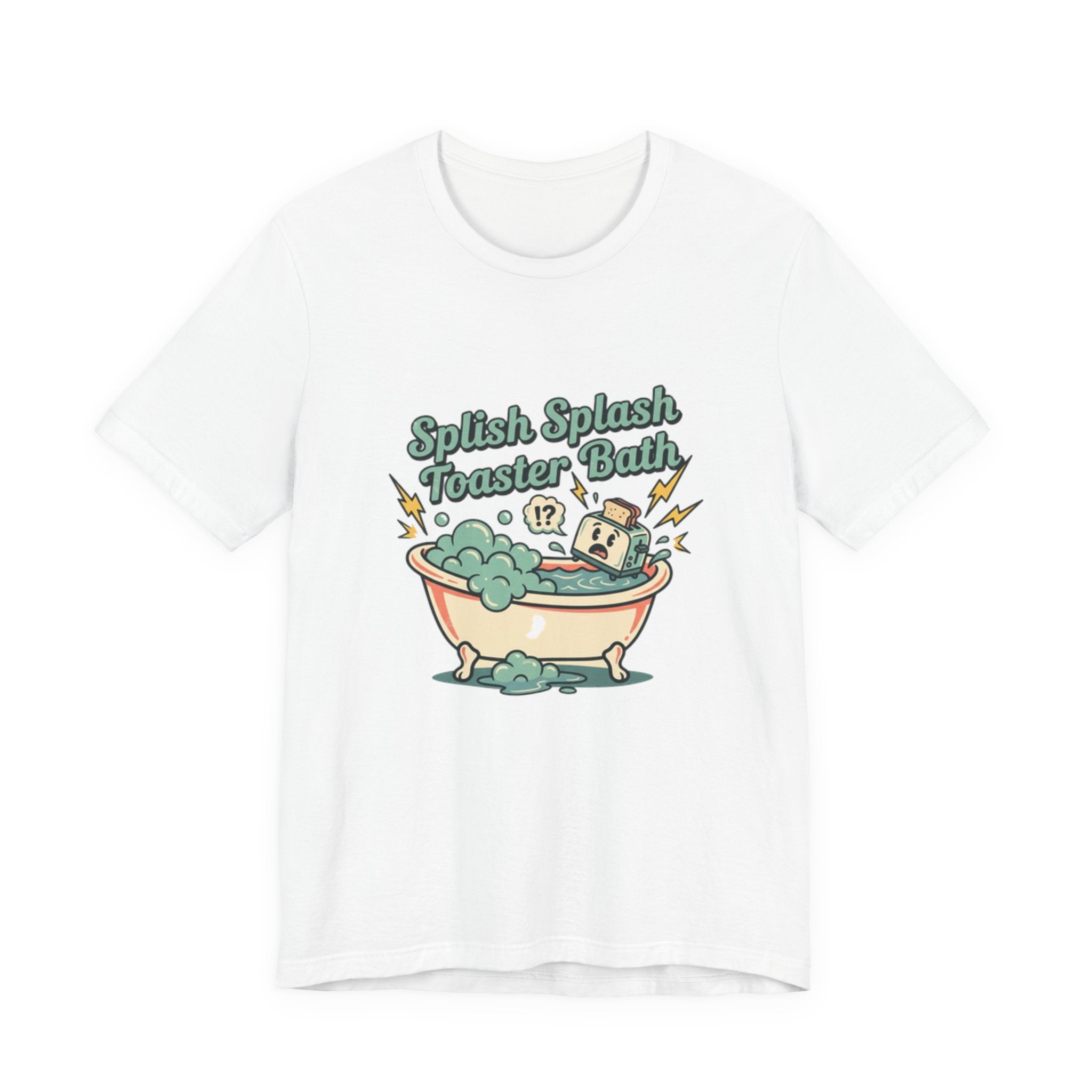 Toaster Bath Graphic Tee — Cute Kawaii Sink or Swim Cartoon Shirt