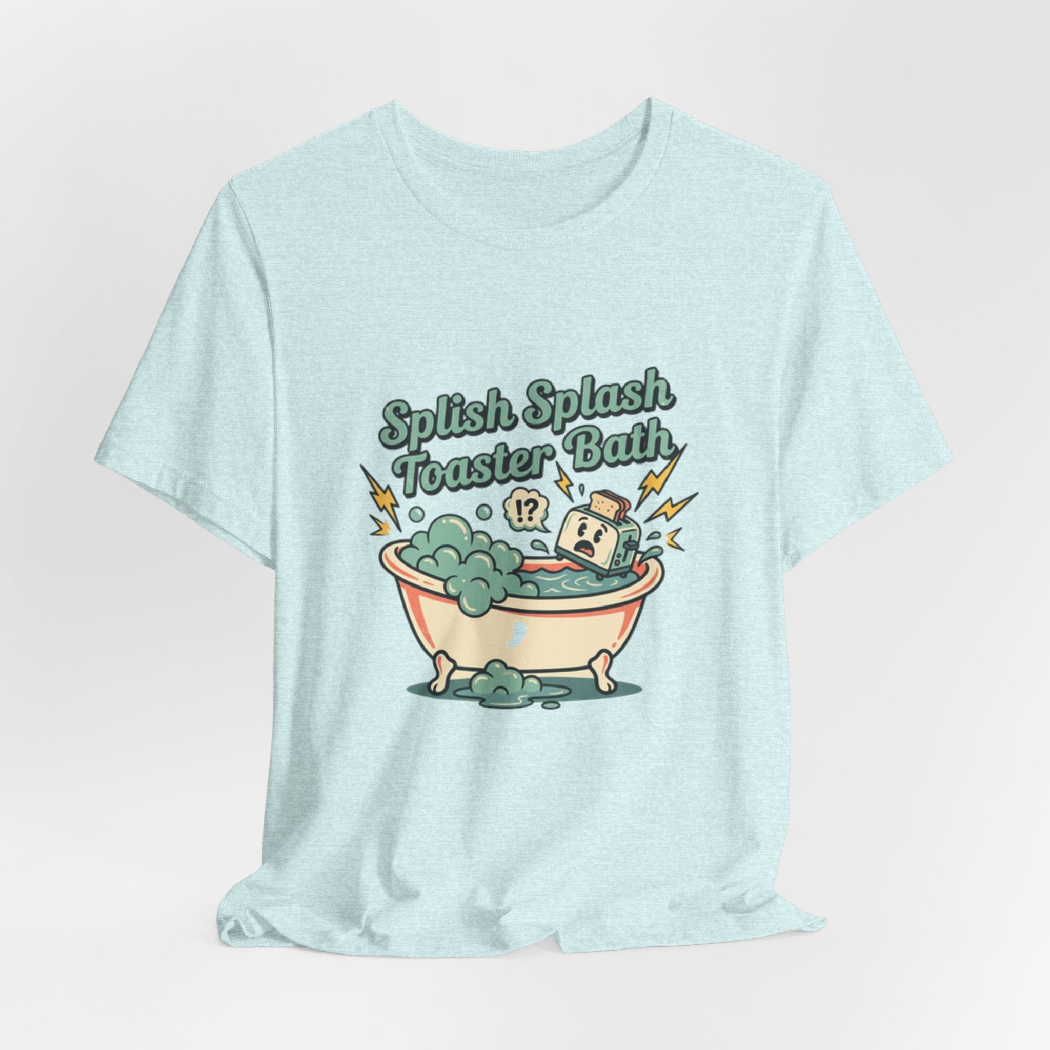 Toaster Bath Graphic Tee — Cute Kawaii Sink or Swim Cartoon Shirt