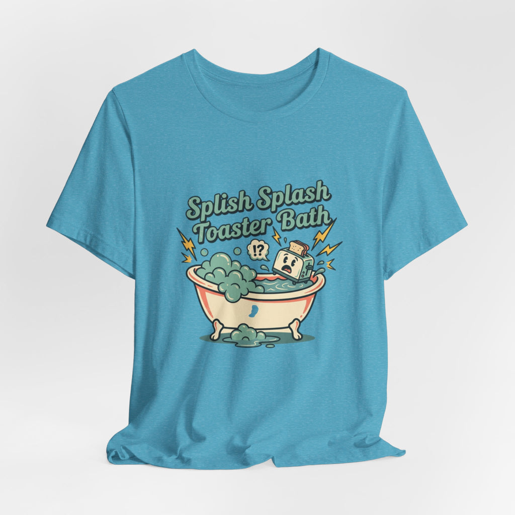 Toaster Bath Graphic Tee — Cute Kawaii Sink or Swim Cartoon Shirt