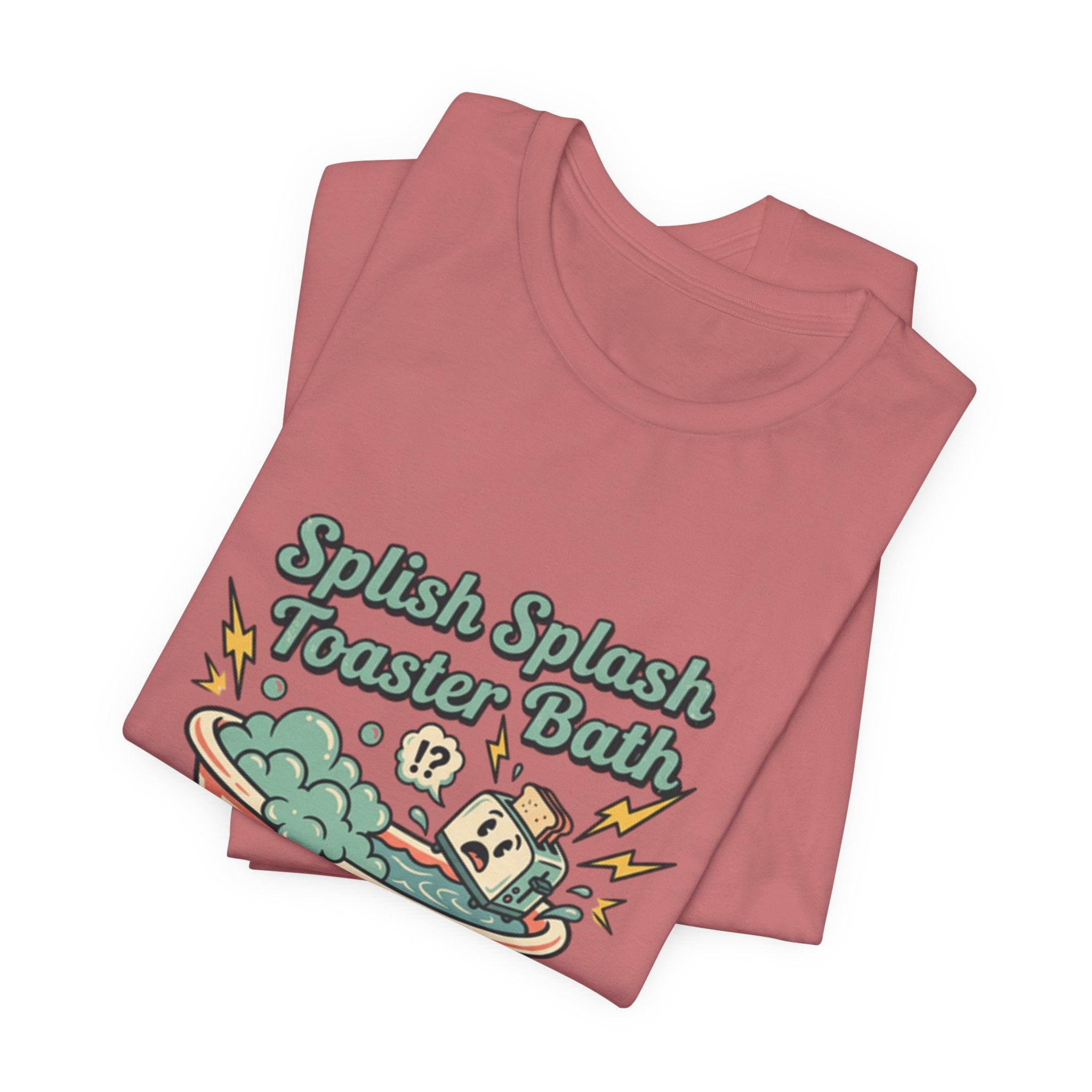 Toaster Bath Graphic Tee — Cute Kawaii Sink or Swim Cartoon Shirt