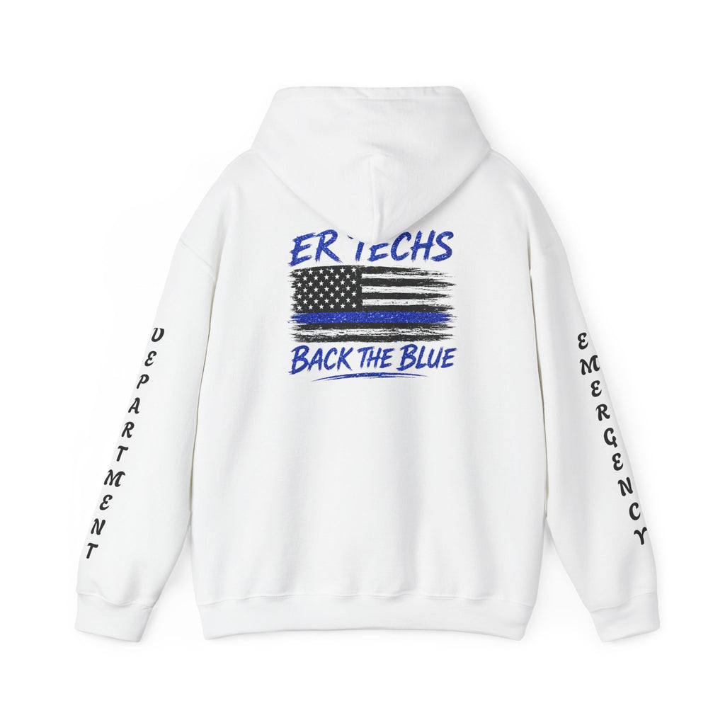 ER Techs Back the Blue Hoodie