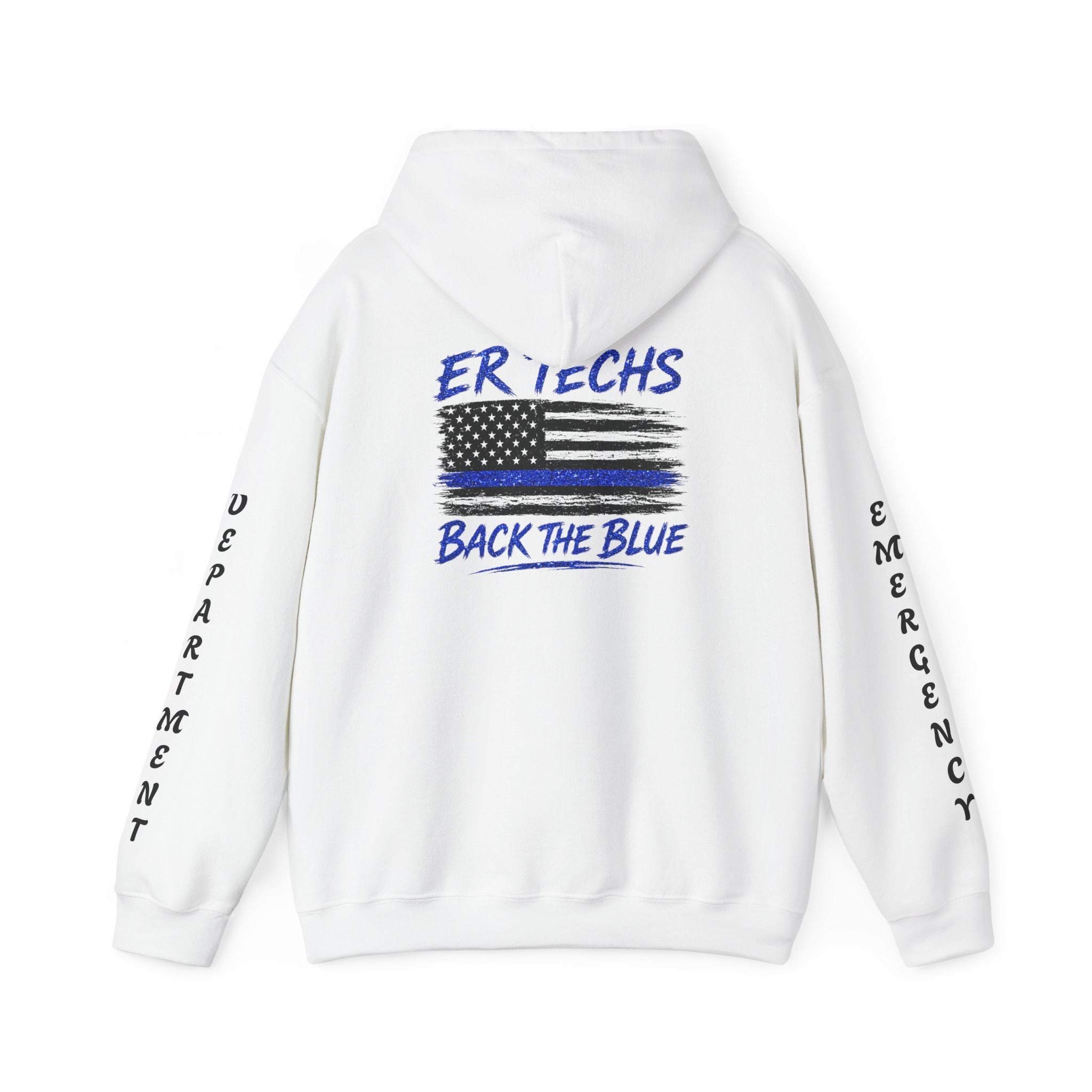 ER Techs Back the Blue Hoodie