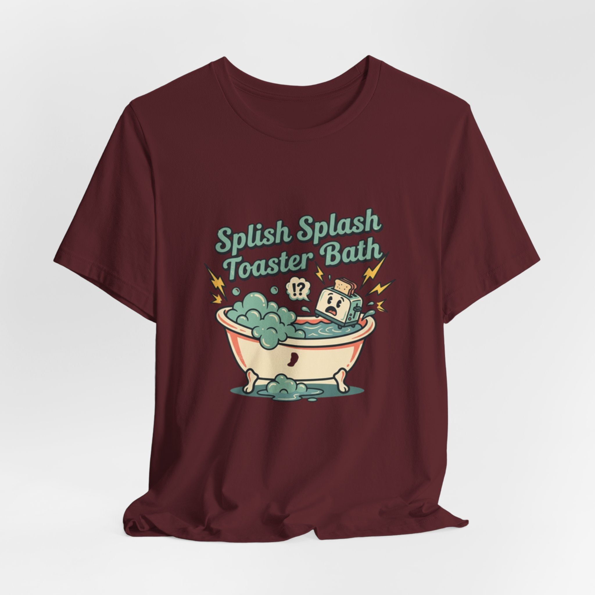 Toaster Bath Graphic Tee — Cute Kawaii Sink or Swim Cartoon Shirt