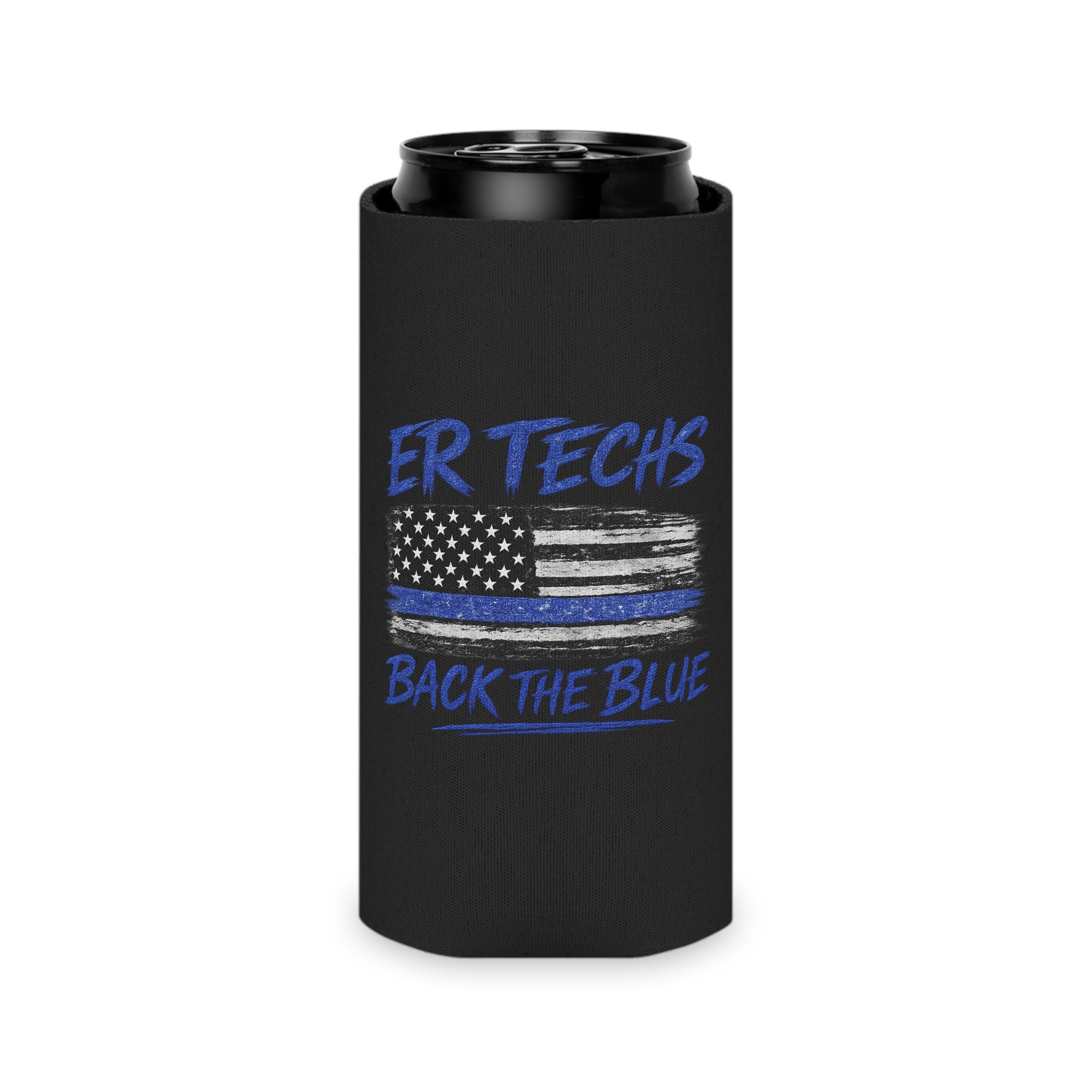 ER Techs Back the Blue Koozie