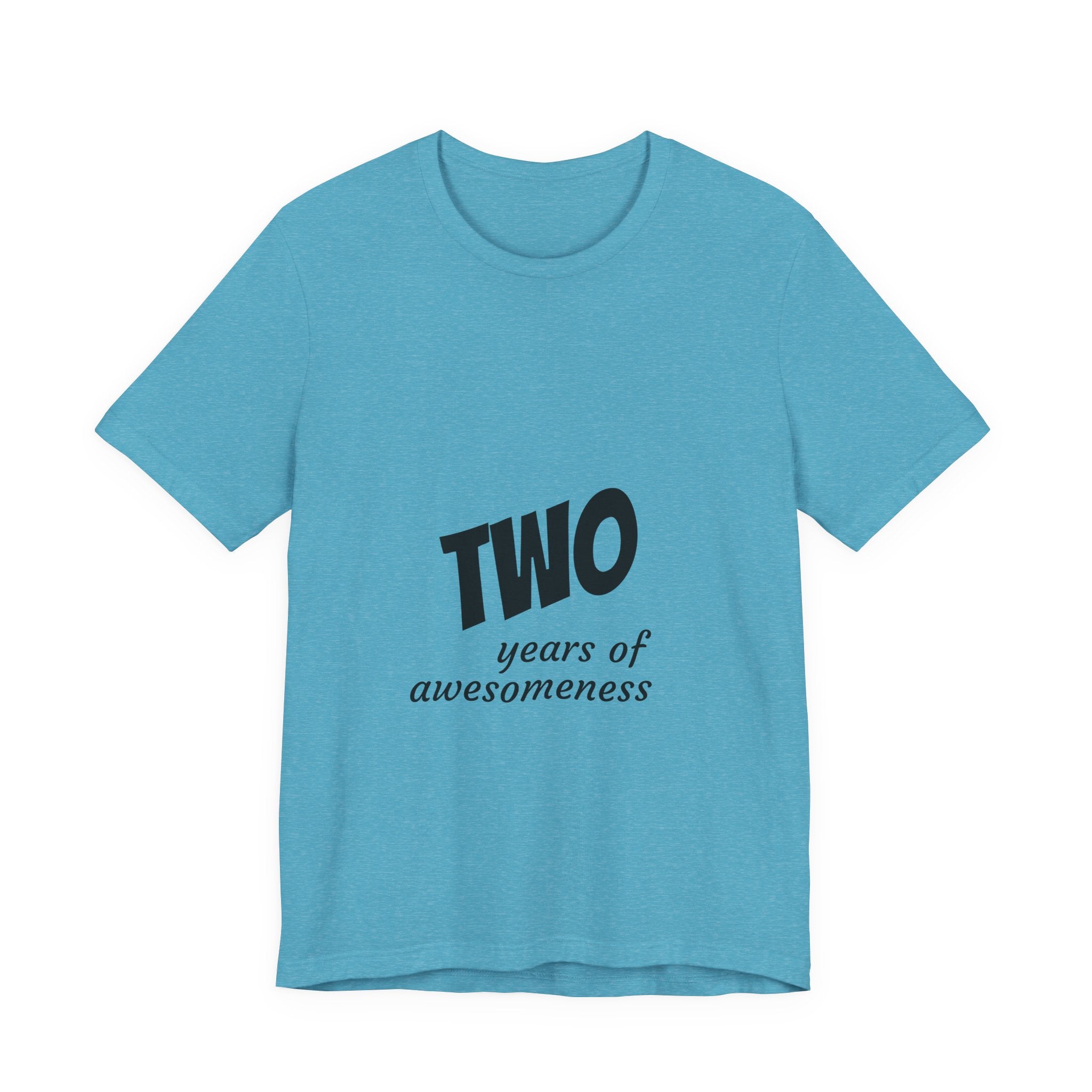 Toddler 2nd Birthday T-Shirt - "Two Years of Awesomeness" Celebration Tee