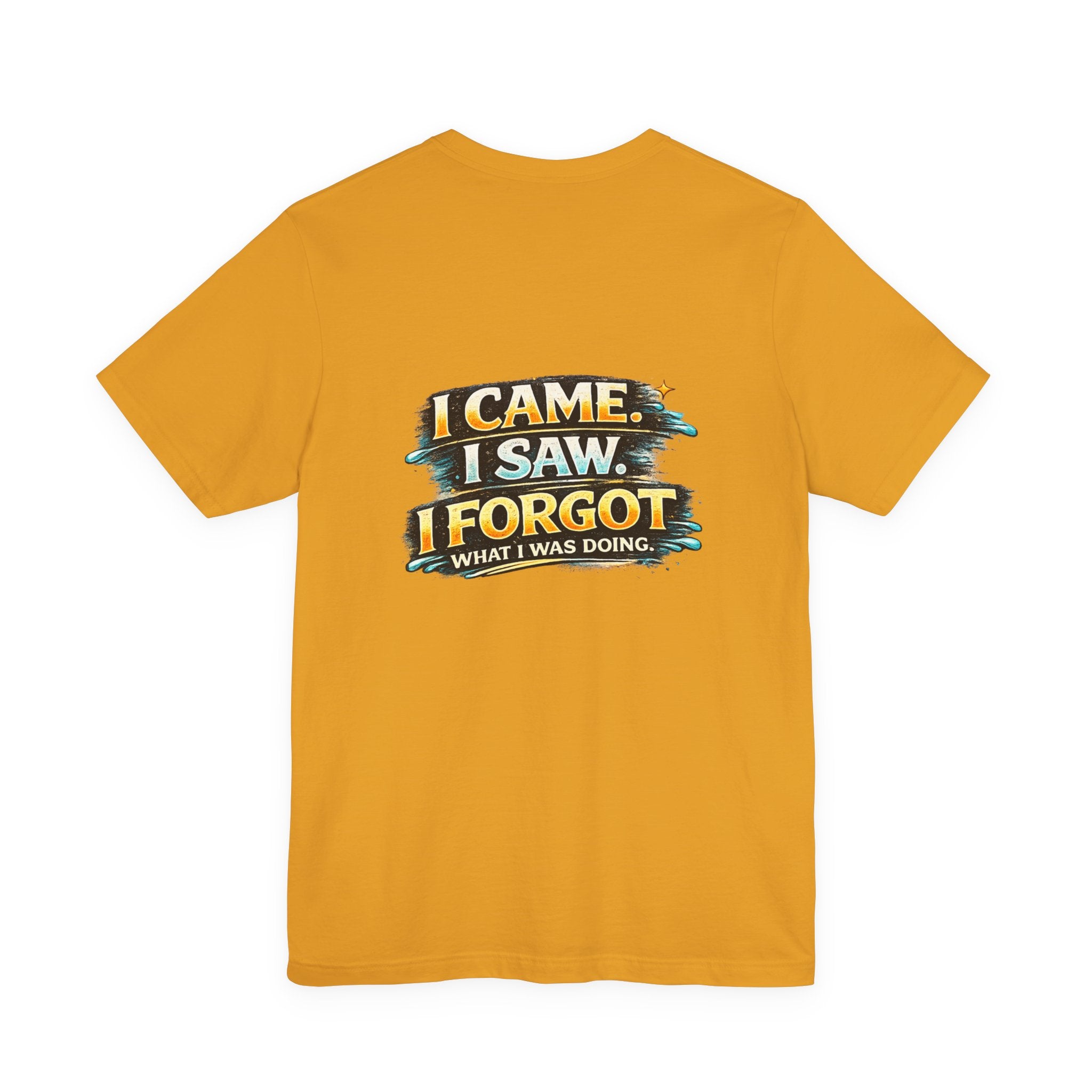 I Came I Saw I Forgot Tee — Funny Retro Graphic Short Sleeve T-Shirt