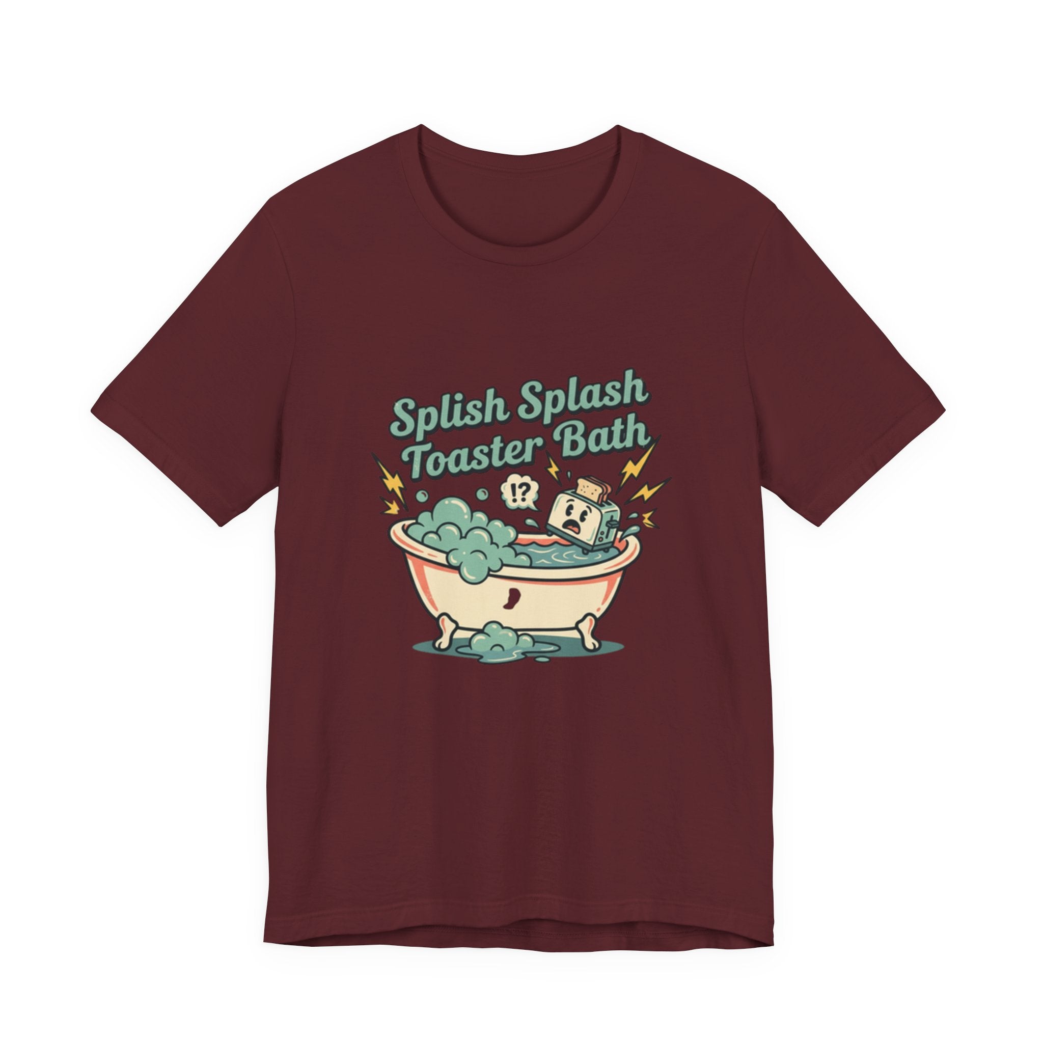 Toaster Bath Graphic Tee — Cute Kawaii Sink or Swim Cartoon Shirt