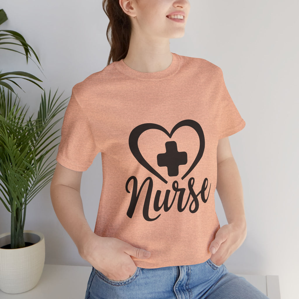 Nurse Heart Cross T-Shirt — Inspirational Nurse Tee