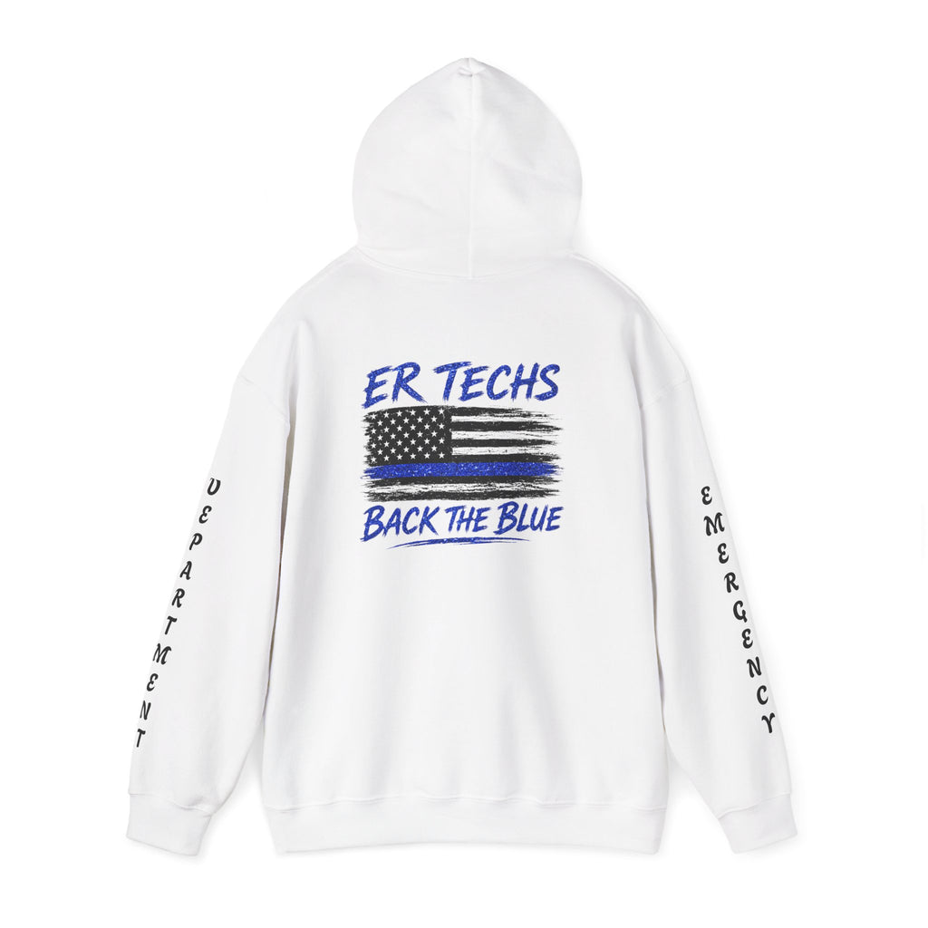 ER Techs Back the Blue Hoodie
