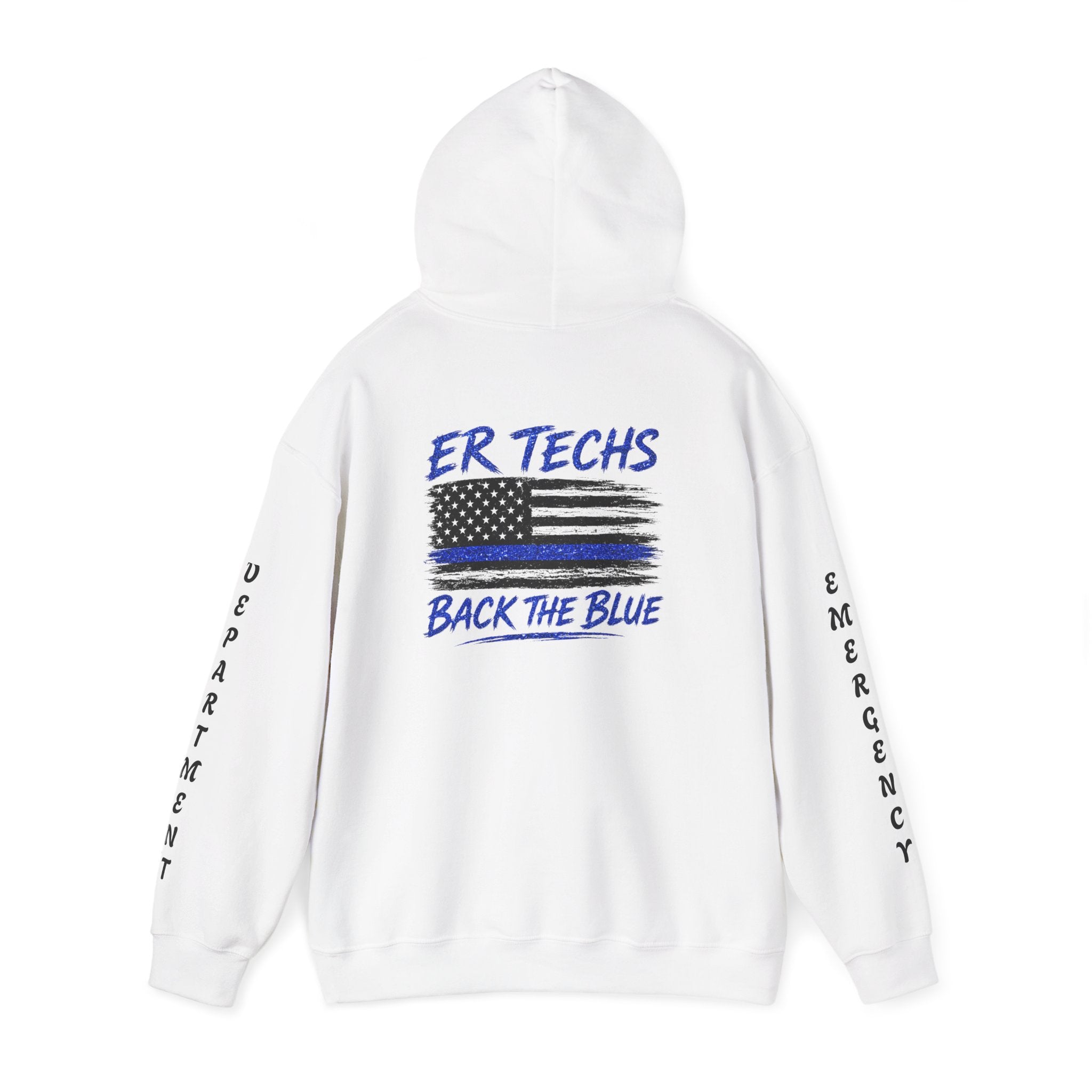 ER Techs Back the Blue Hoodie