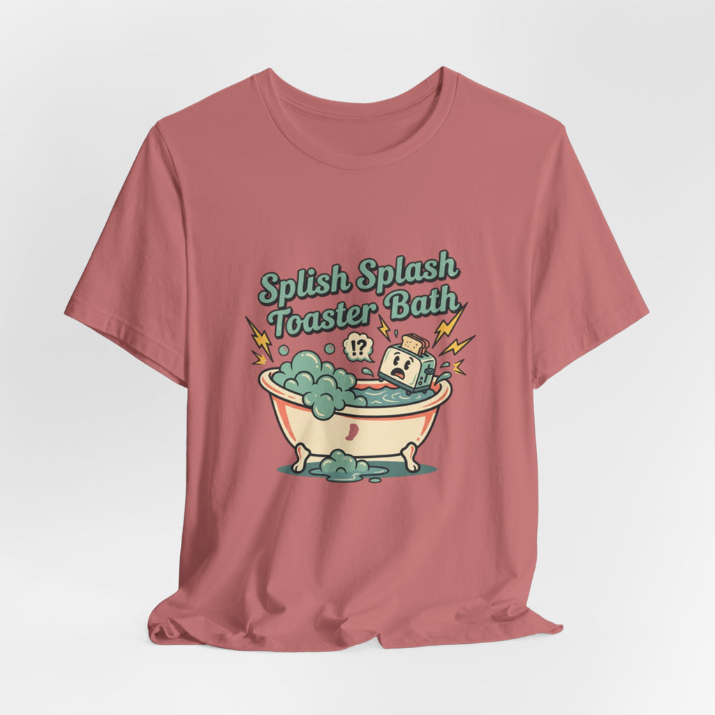 Toaster Bath Graphic Tee — Cute Kawaii Sink or Swim Cartoon Shirt