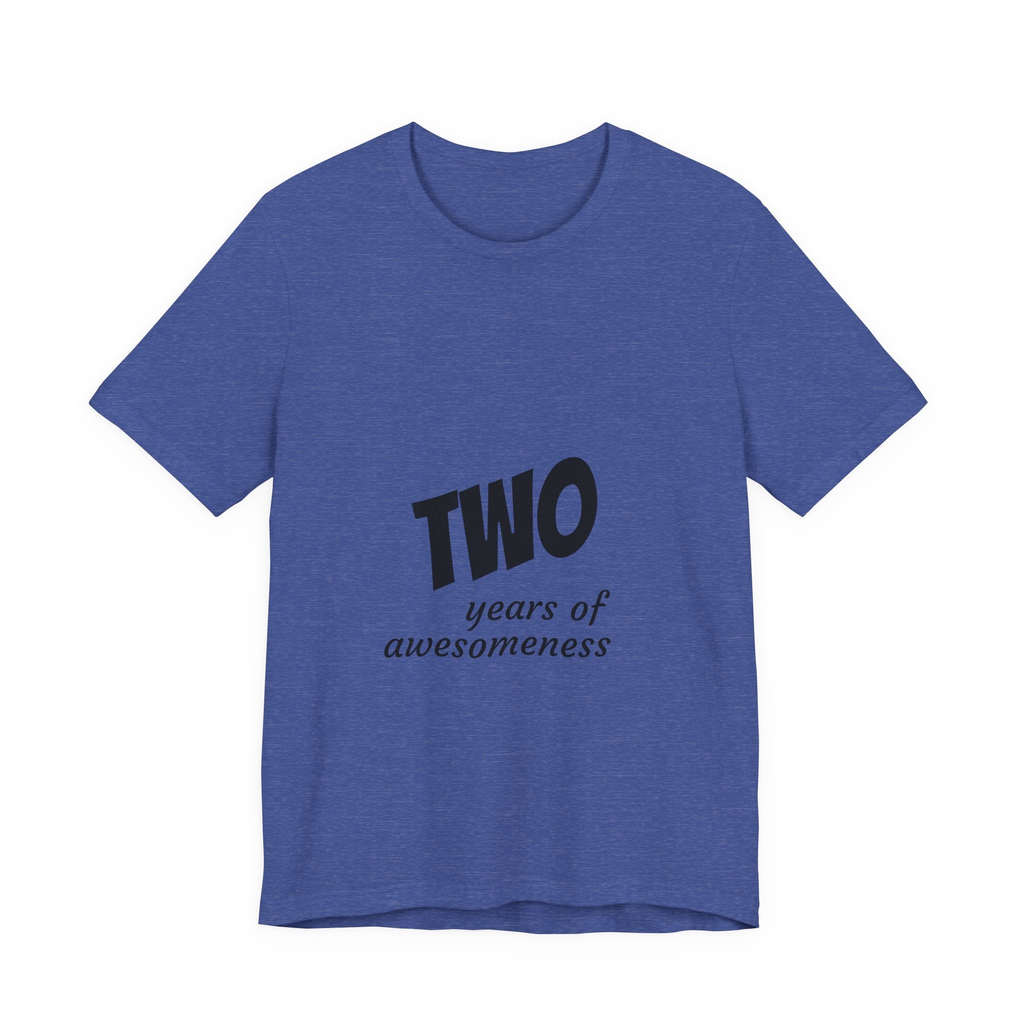 Toddler 2nd Birthday T-Shirt - "Two Years of Awesomeness" Celebration Tee