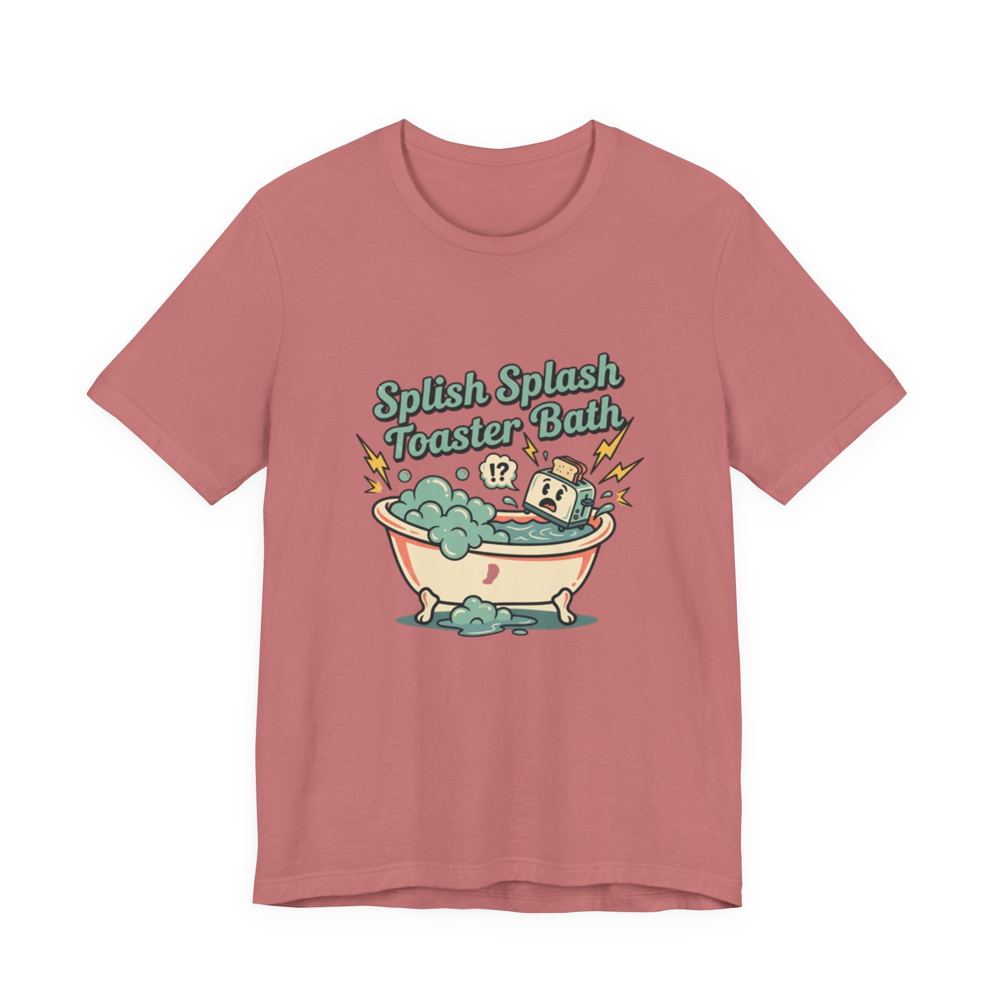 Toaster Bath Graphic Tee — Cute Kawaii Sink or Swim Cartoon Shirt