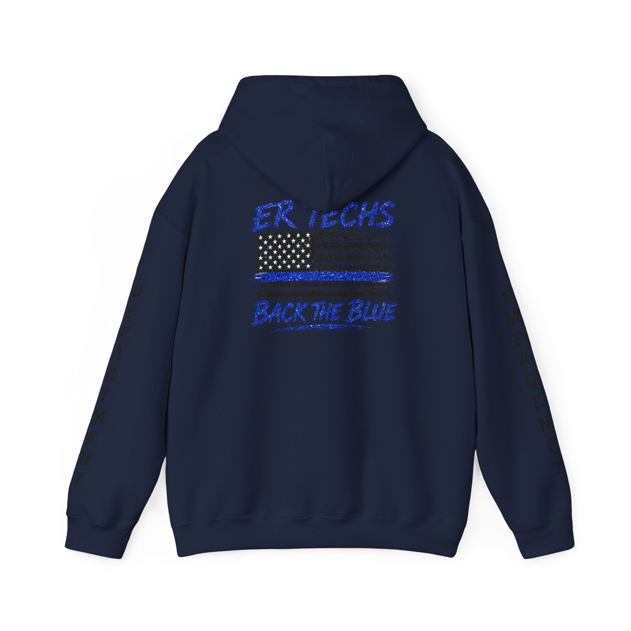 ER Techs Back the Blue Hoodie