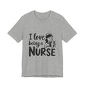 "I Love Being a Nurse" Cute Retro Nurse Graphic Tee