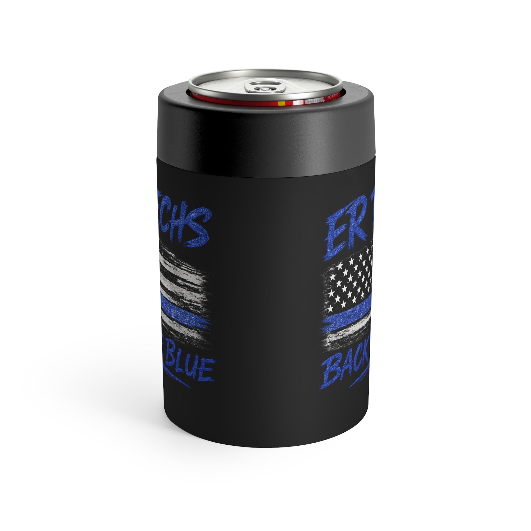 ER Techs Back the Blue Insulated Can Holder