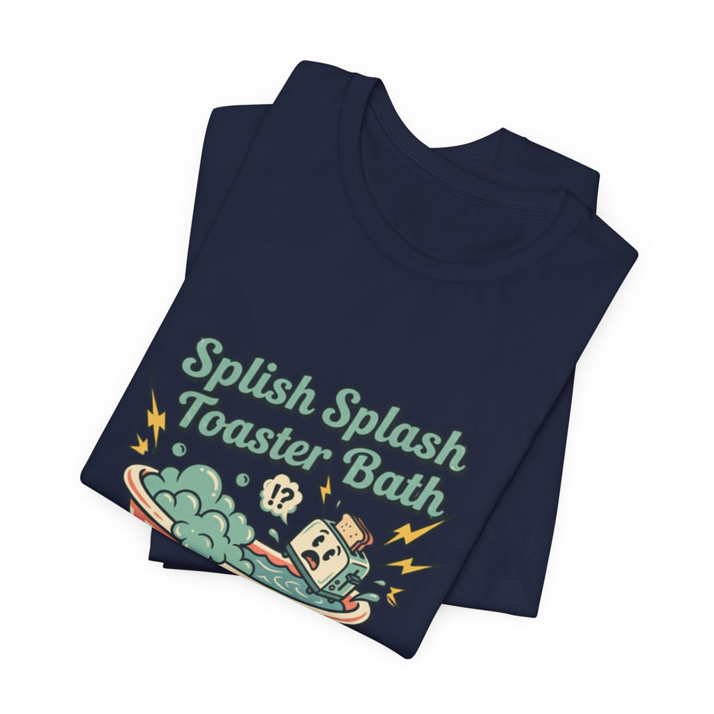 Toaster Bath Graphic Tee — Cute Kawaii Sink or Swim Cartoon Shirt