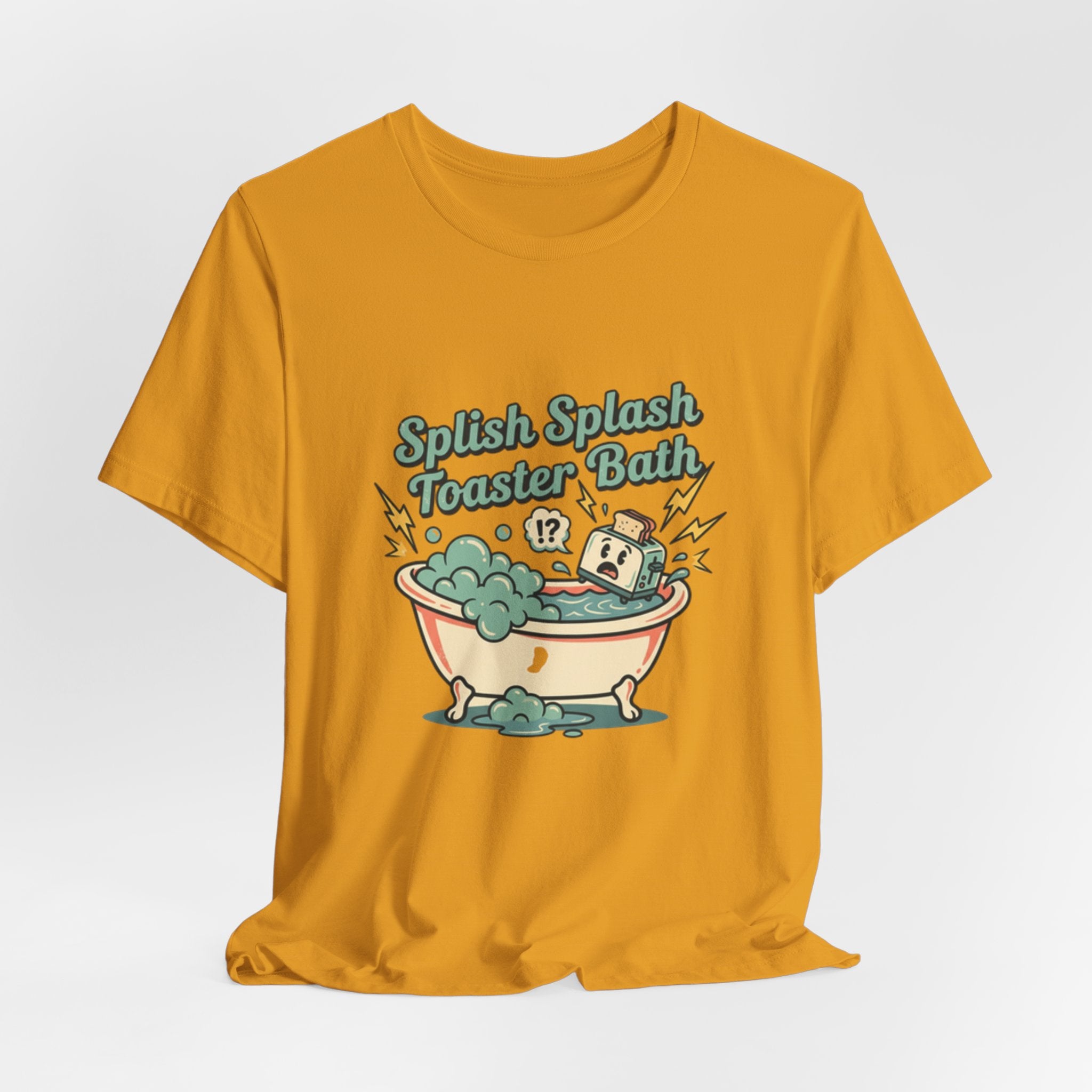 Toaster Bath Graphic Tee — Cute Kawaii Sink or Swim Cartoon Shirt