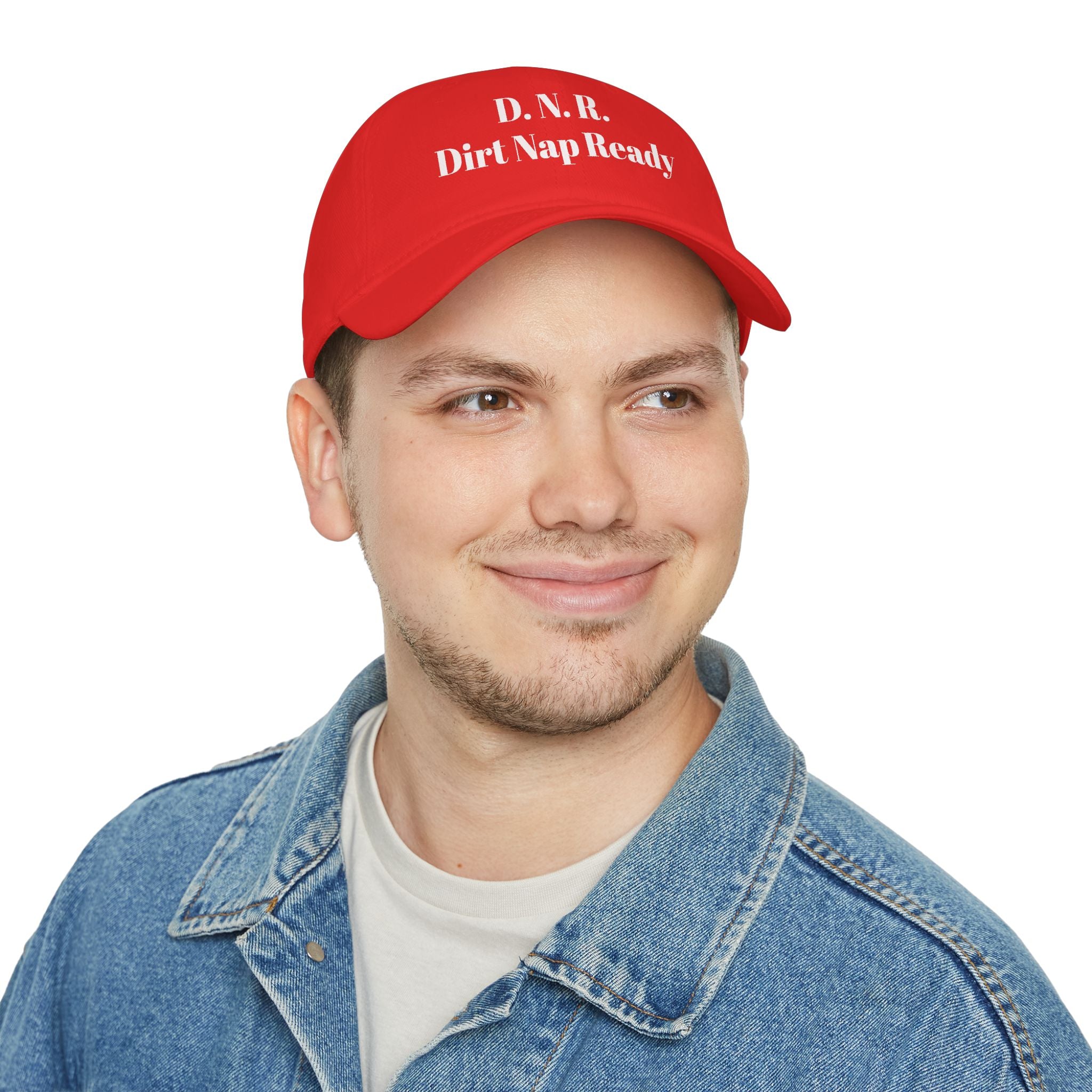 D.N.R. “Dirt Nap Ready” Low Profile Embroidered Baseball Cap