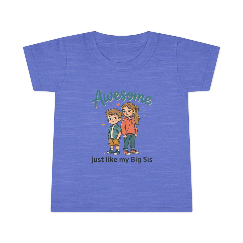 "Awesome Just Like My Big Sis" Cute Sibling Matching Tee