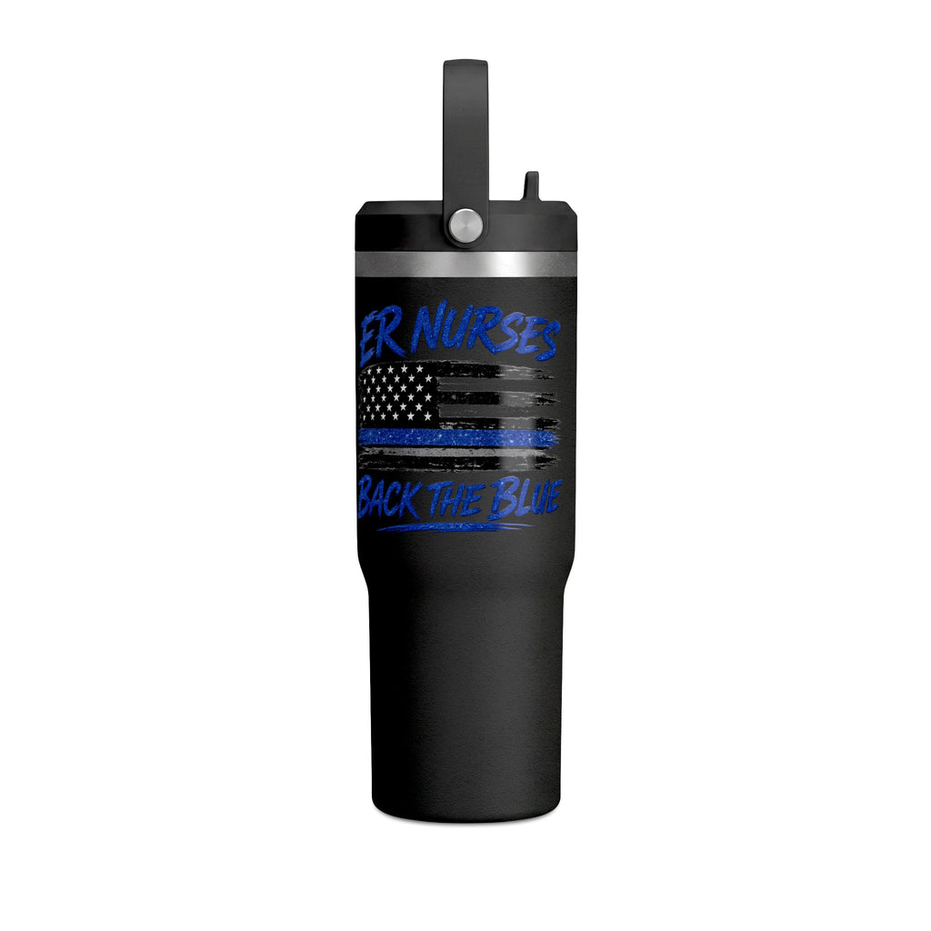 ER Nurses Back the Blue 32oz Nomad Tumbler
