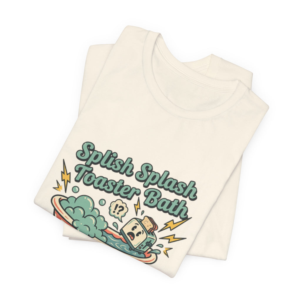 Toaster Bath Graphic Tee — Cute Kawaii Sink or Swim Cartoon Shirt