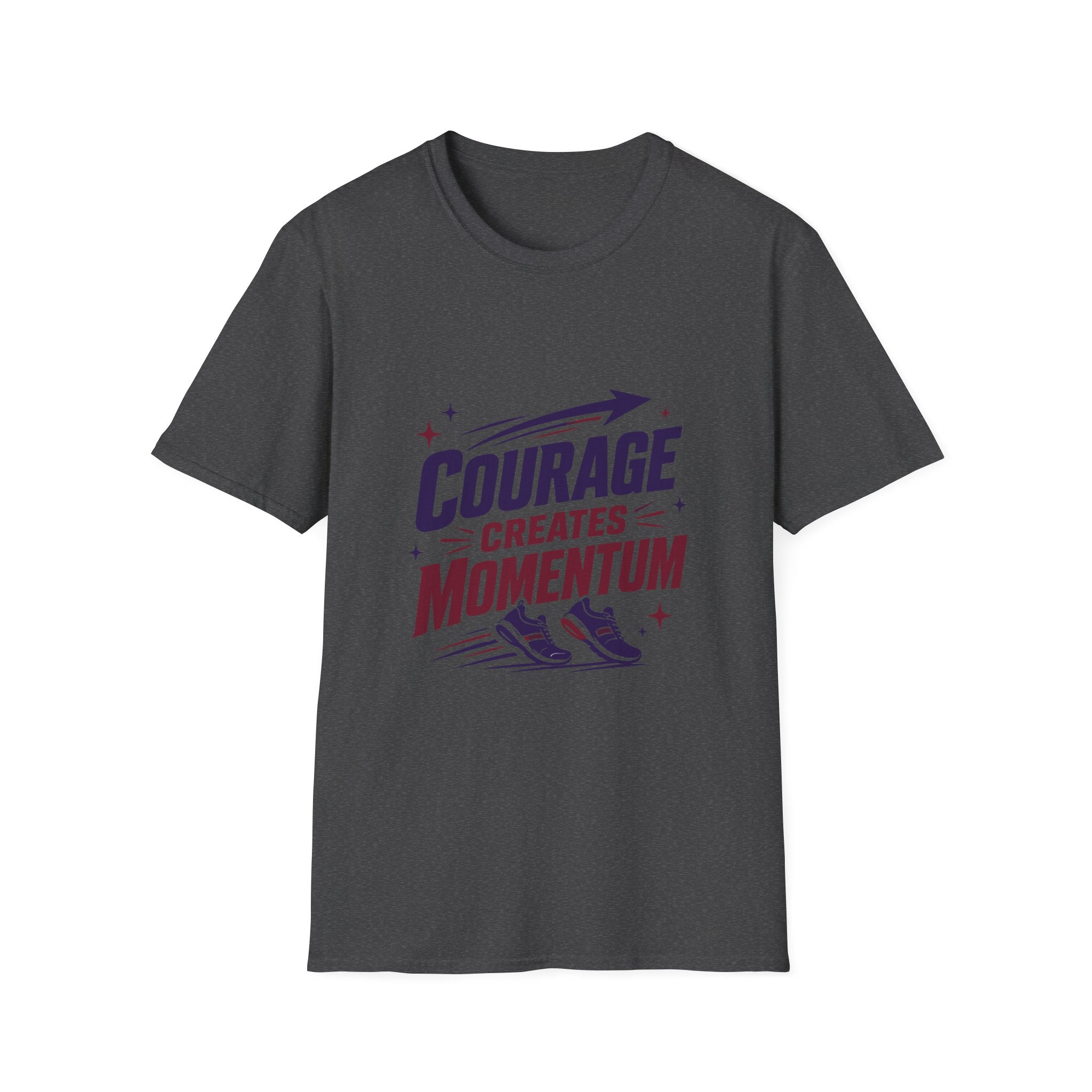 "Courage Creates Momentum" Inspirational Graphic Tee