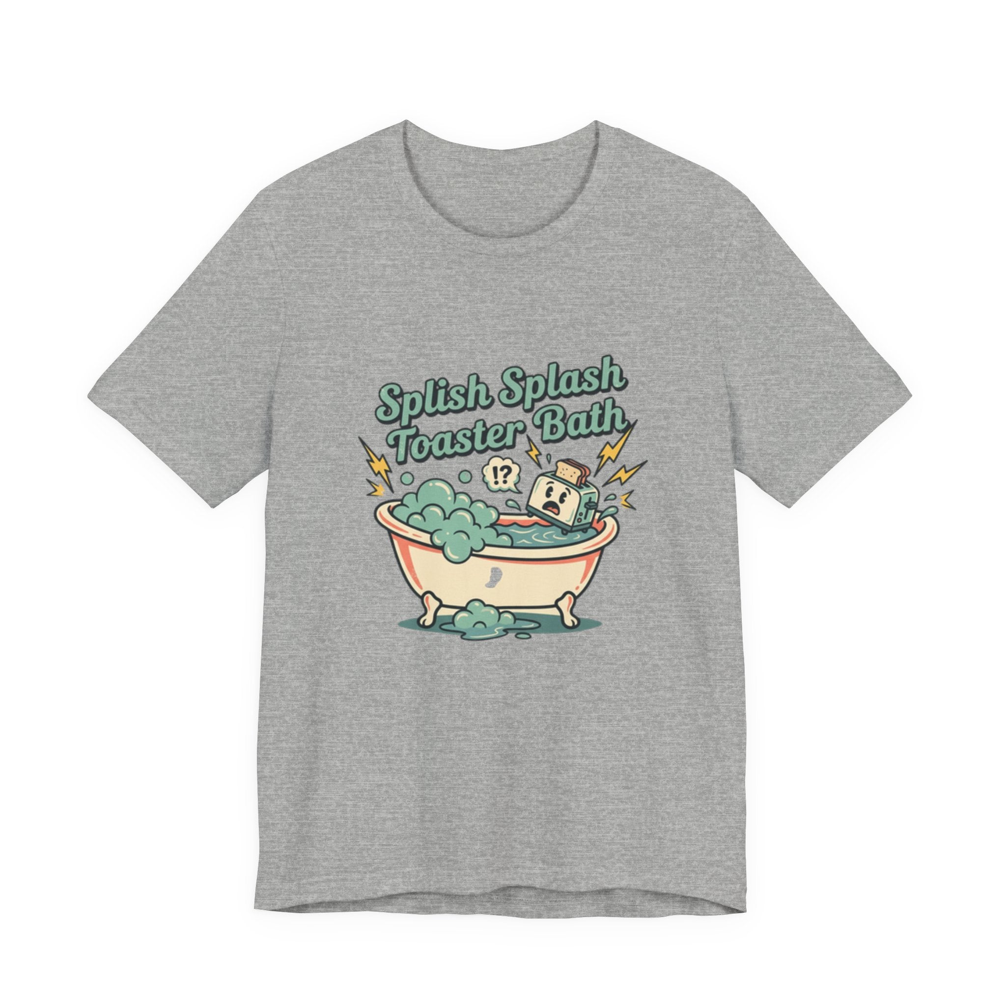 Toaster Bath Graphic Tee — Cute Kawaii Sink or Swim Cartoon Shirt