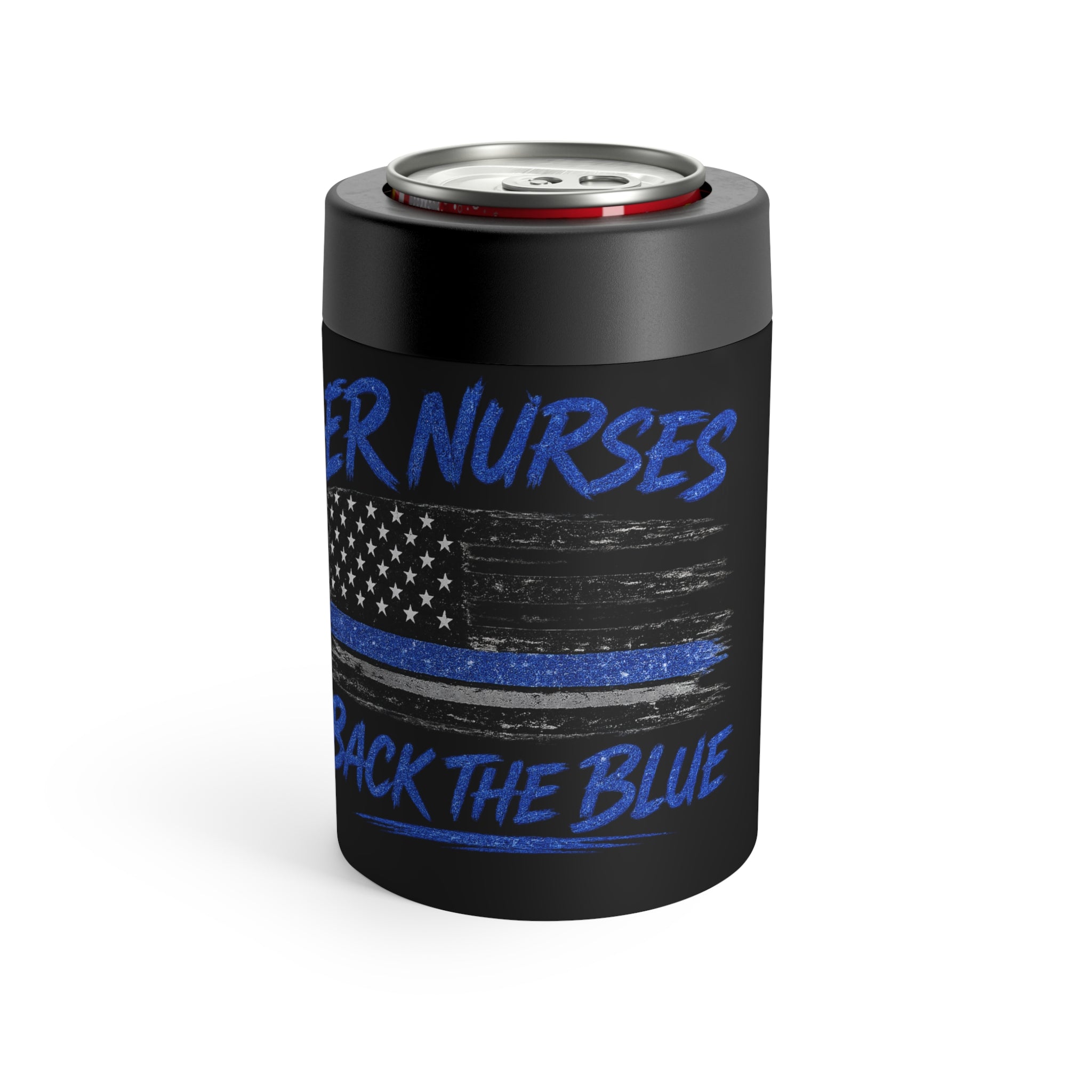 ER Nurses Back the Blue Can Cooler