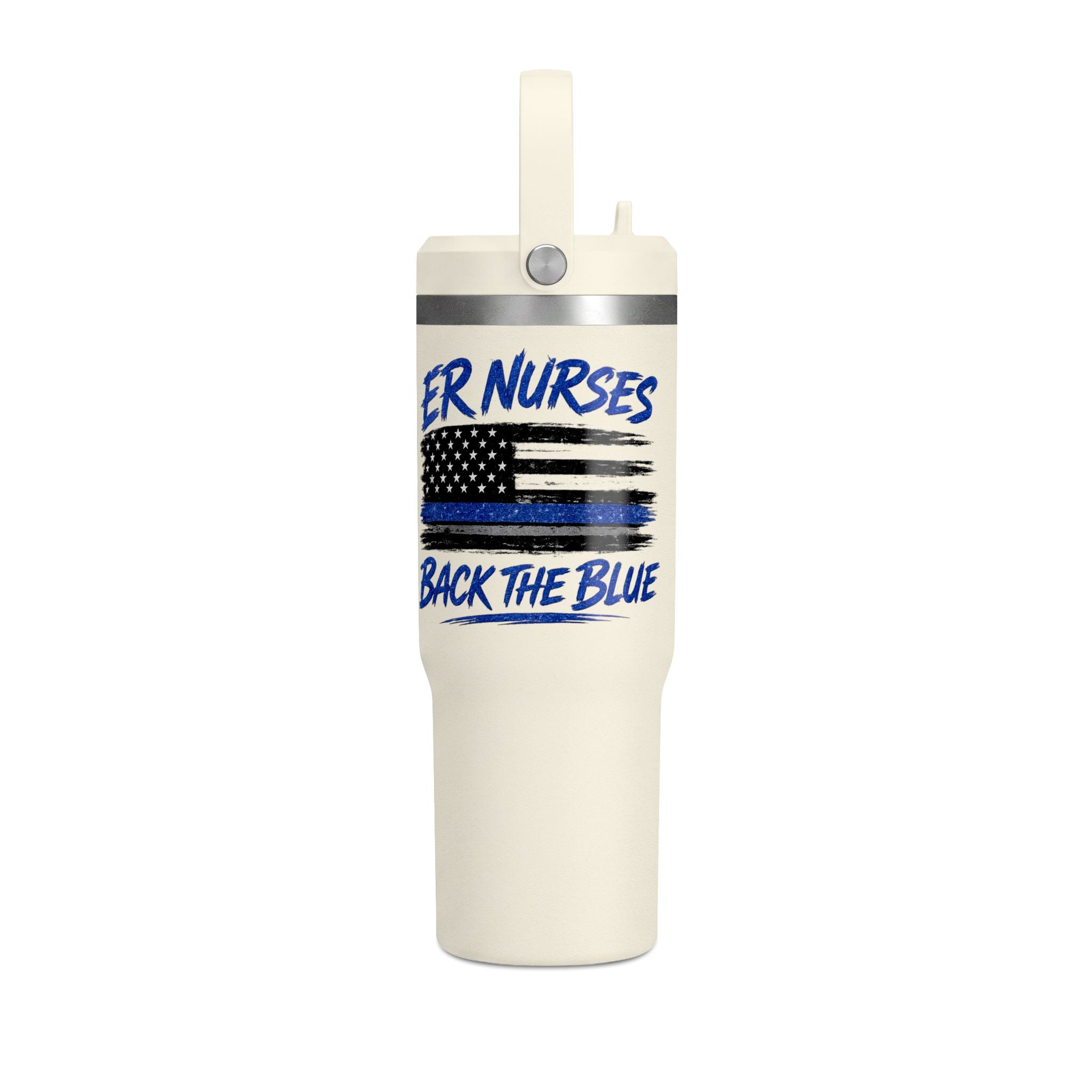 ER Nurses Back the Blue 32oz Nomad Tumbler