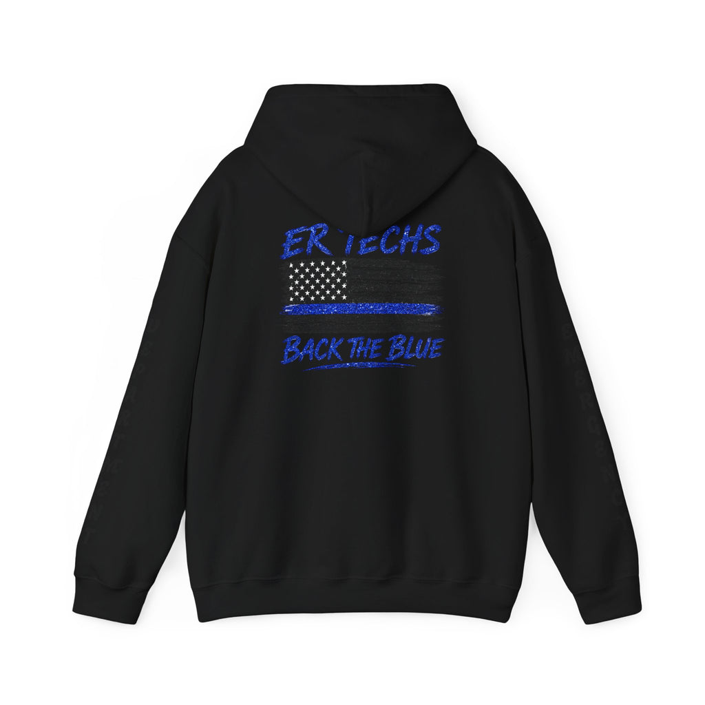 ER Techs Back the Blue Hoodie