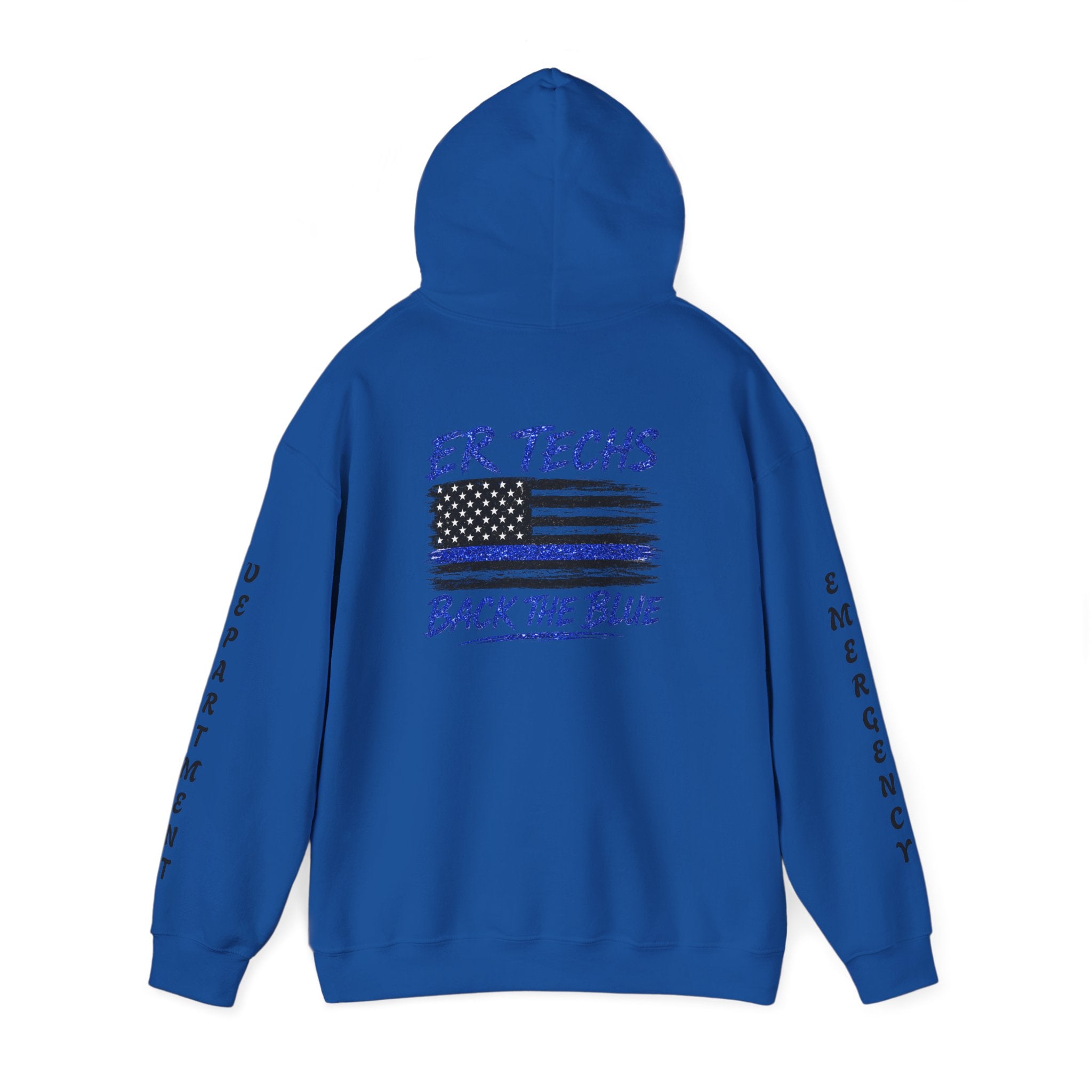 ER Techs Back the Blue Hoodie