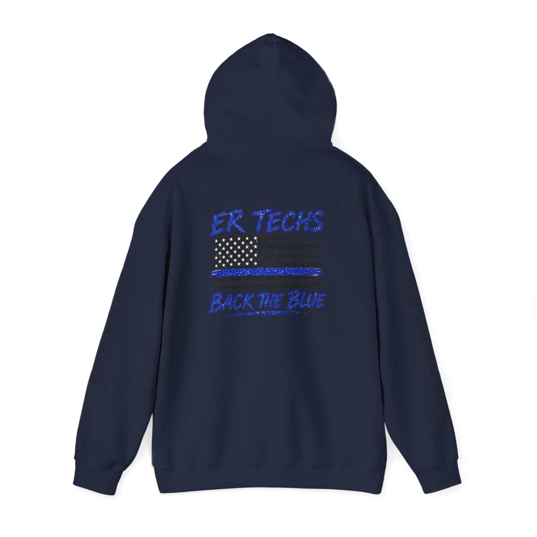 ER Techs Back the Blue Hoodie