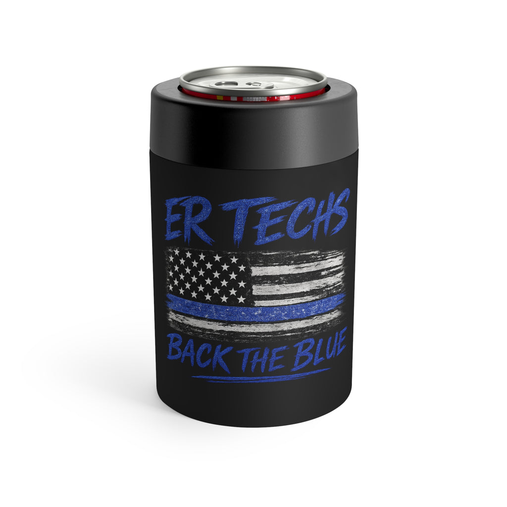 ER Techs Back the Blue Insulated Can Holder