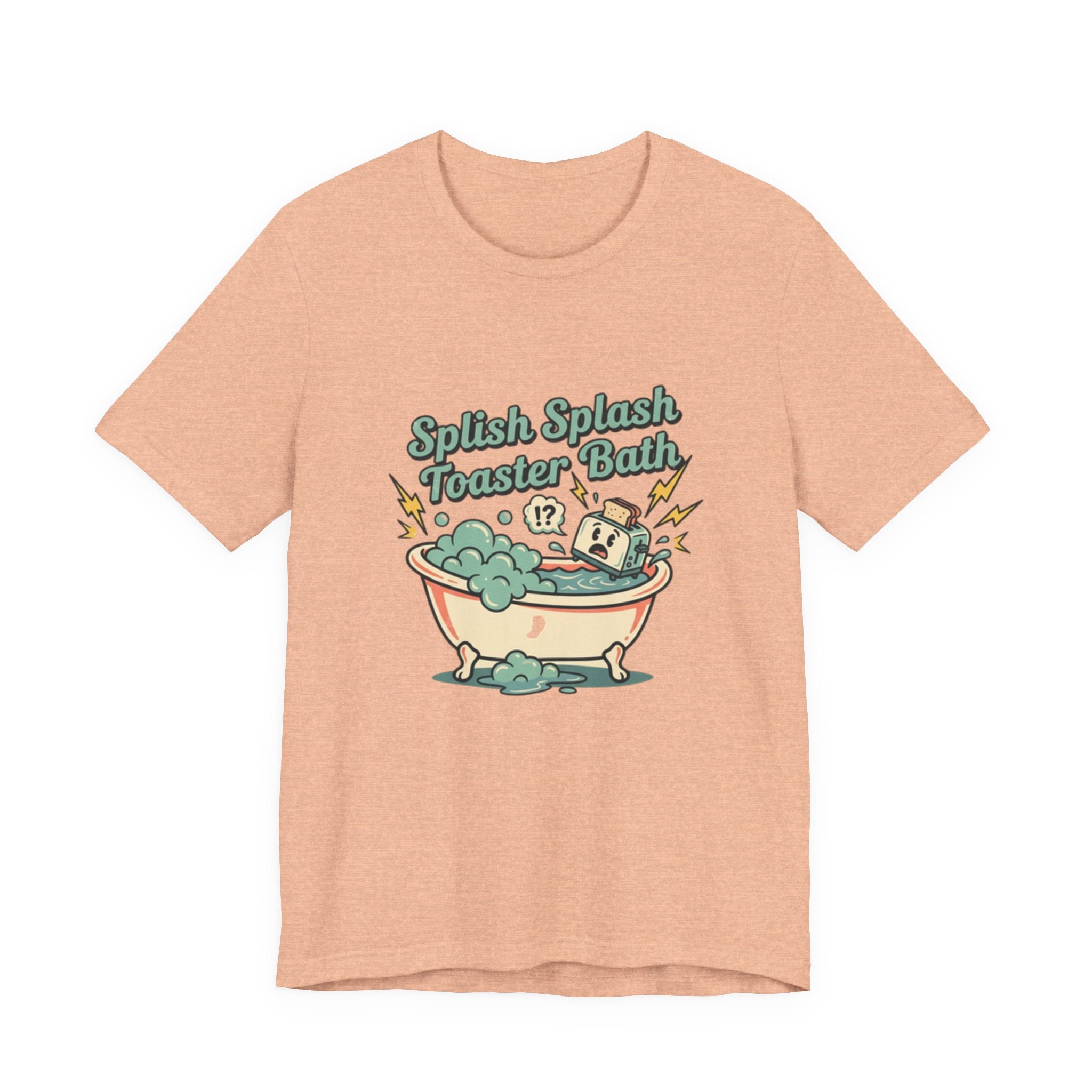 Toaster Bath Graphic Tee — Cute Kawaii Sink or Swim Cartoon Shirt